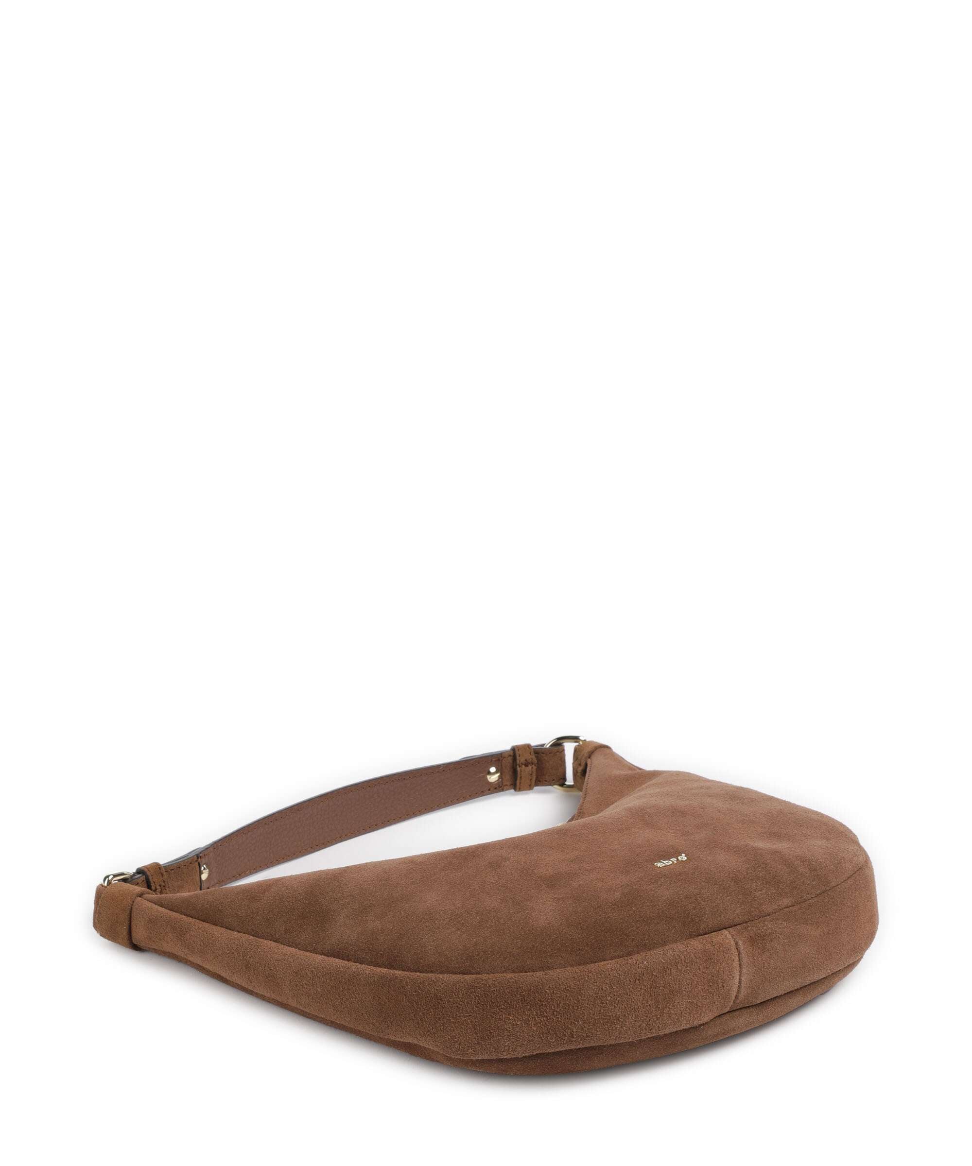 Abro Suede Nana Mini Hobo tas wood - Image 4