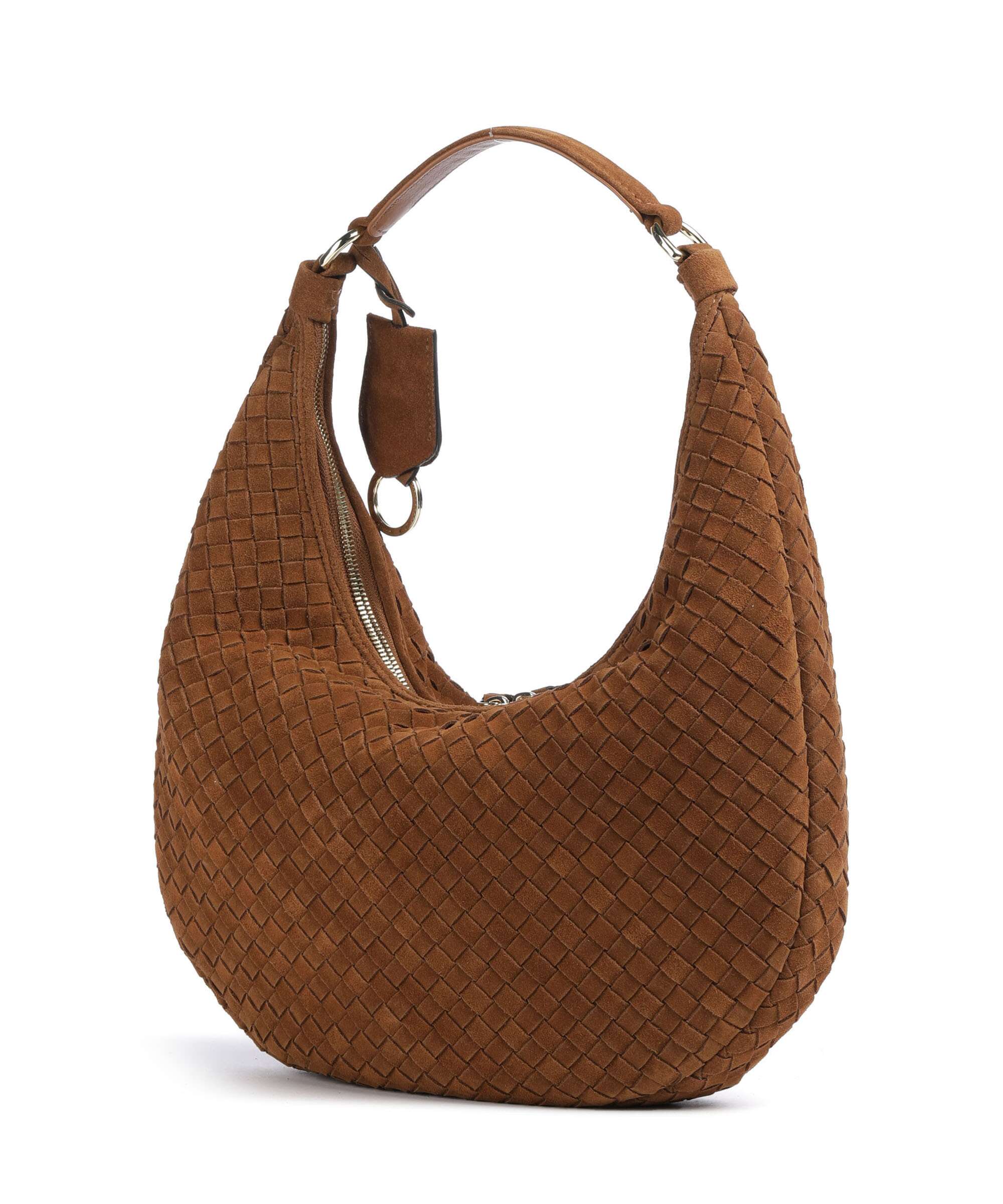 Abro Suede Nana Small Hobo tas cuoio - Image 2