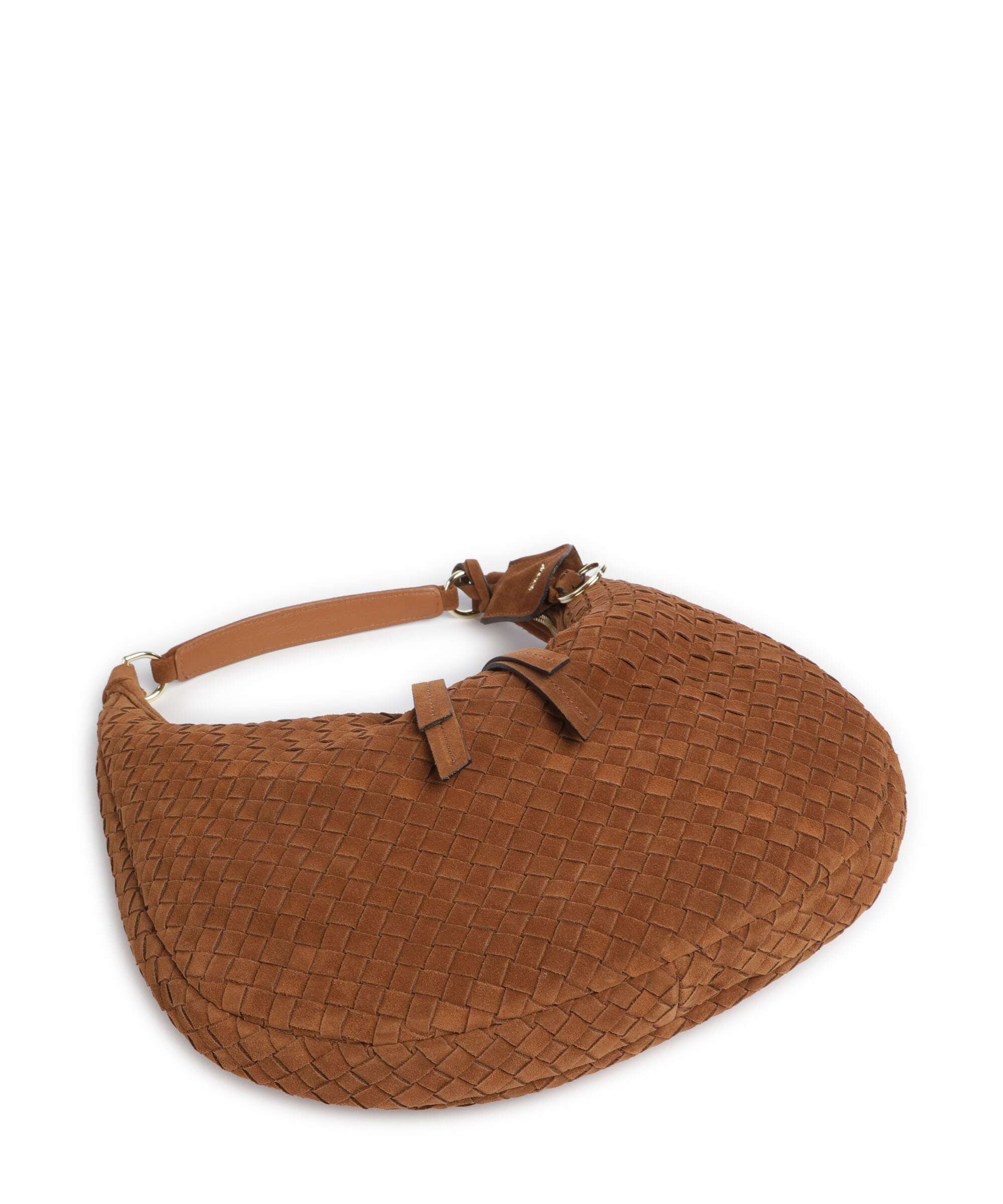 Abro Suede Nana Small Hobo tas cuoio - Image 5