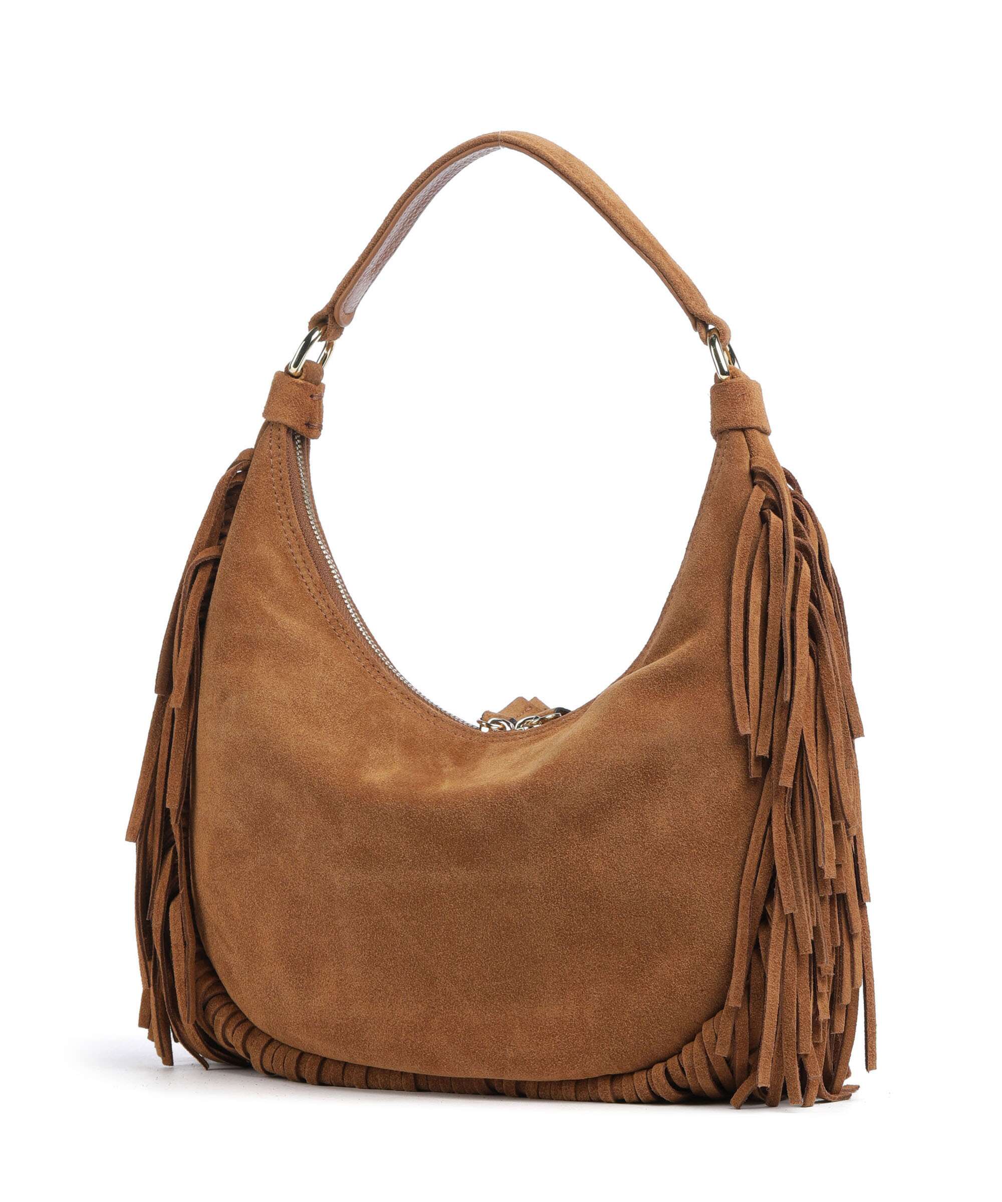 Abro Suede Nana Small Hobo tas cuoio - Image 2