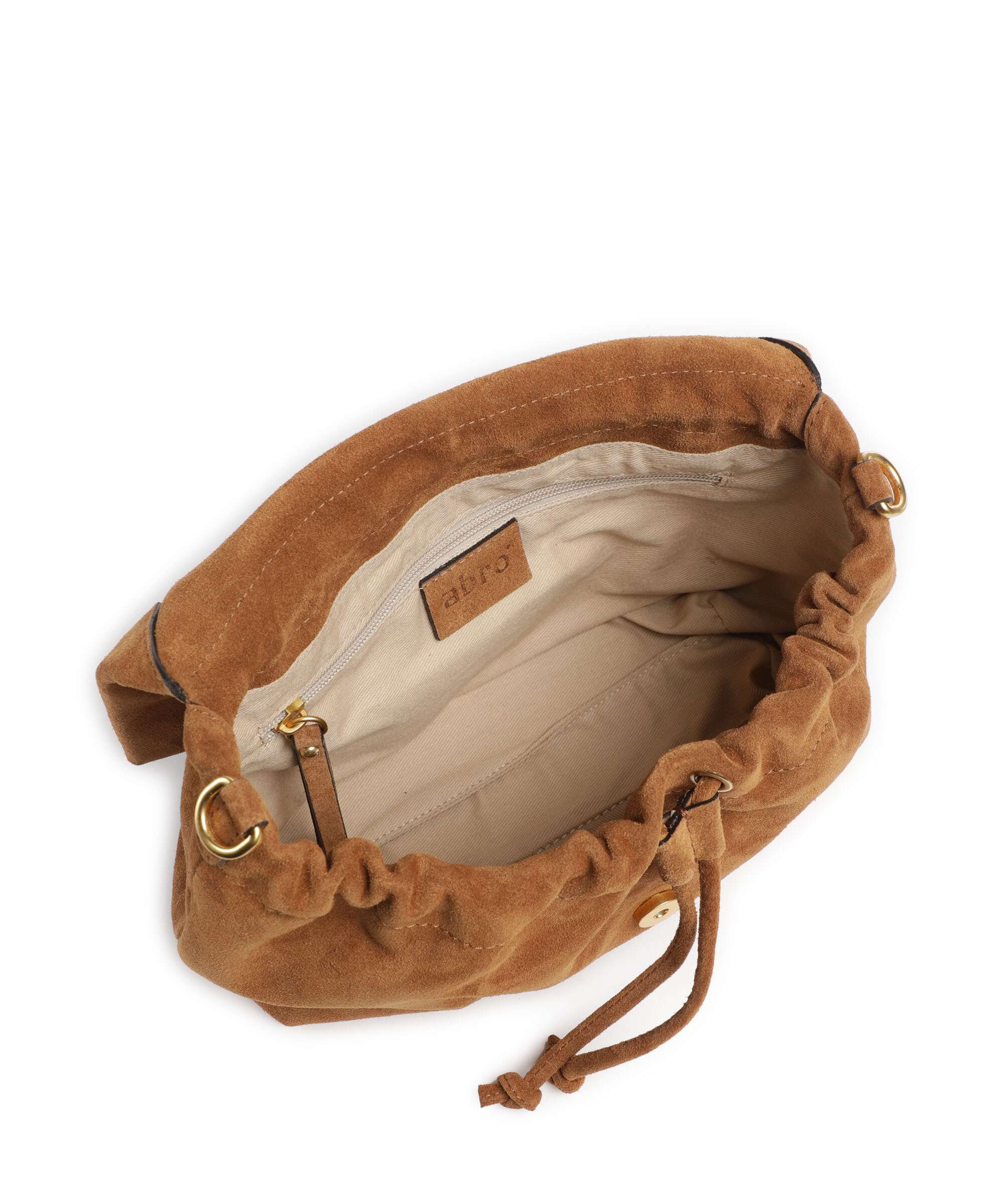 Abro Suede Temi Medium Schoudertas cuoio - Image 7