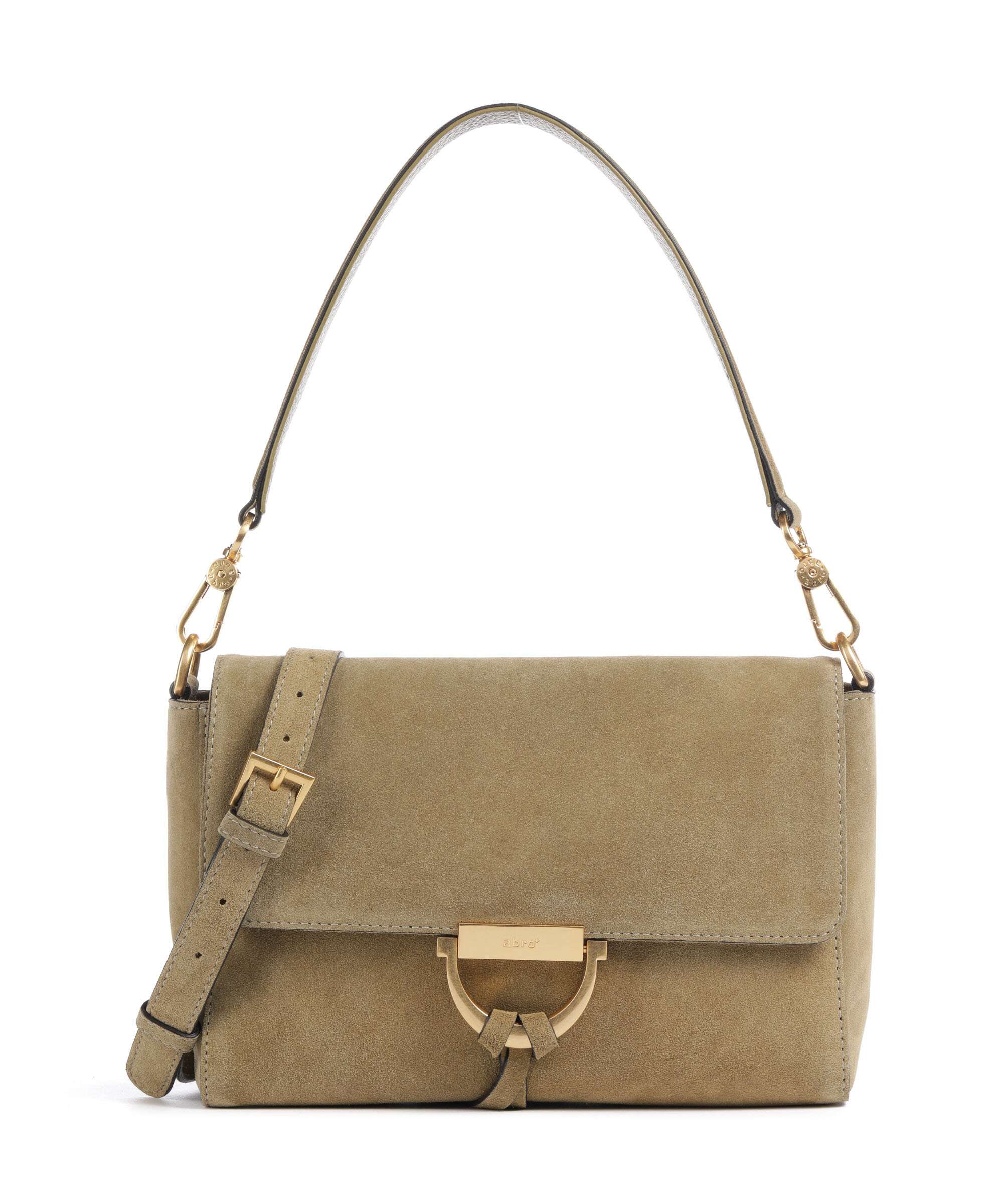 Abro Suede Temi Schoudertas mud