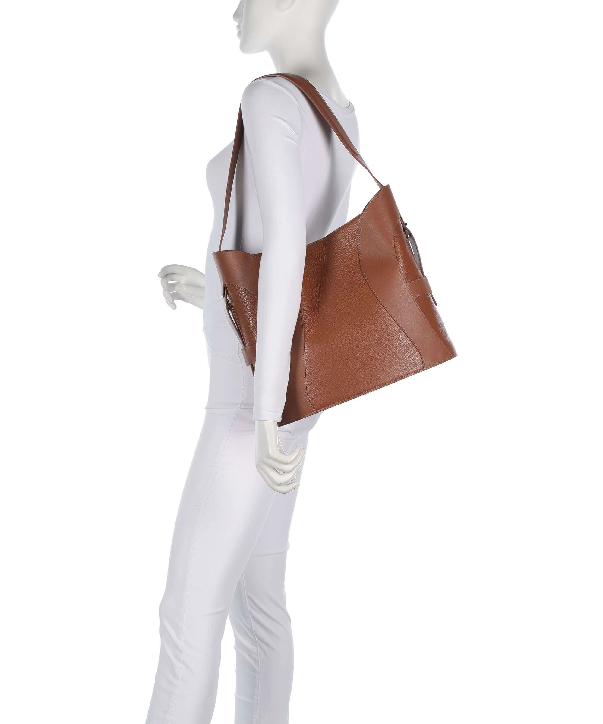 Aigner Deborah L Hobo tas cognac brown - Image 3