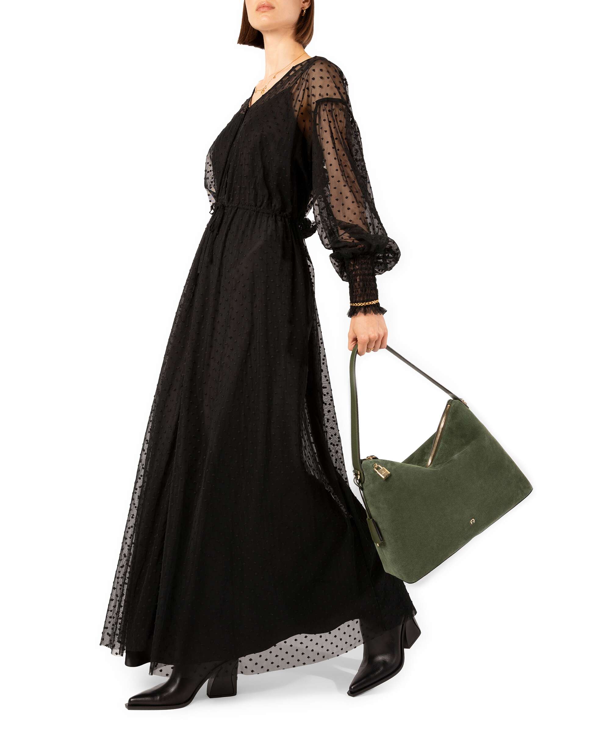 Aigner Delia L Hobo tas dark olive - Image 3