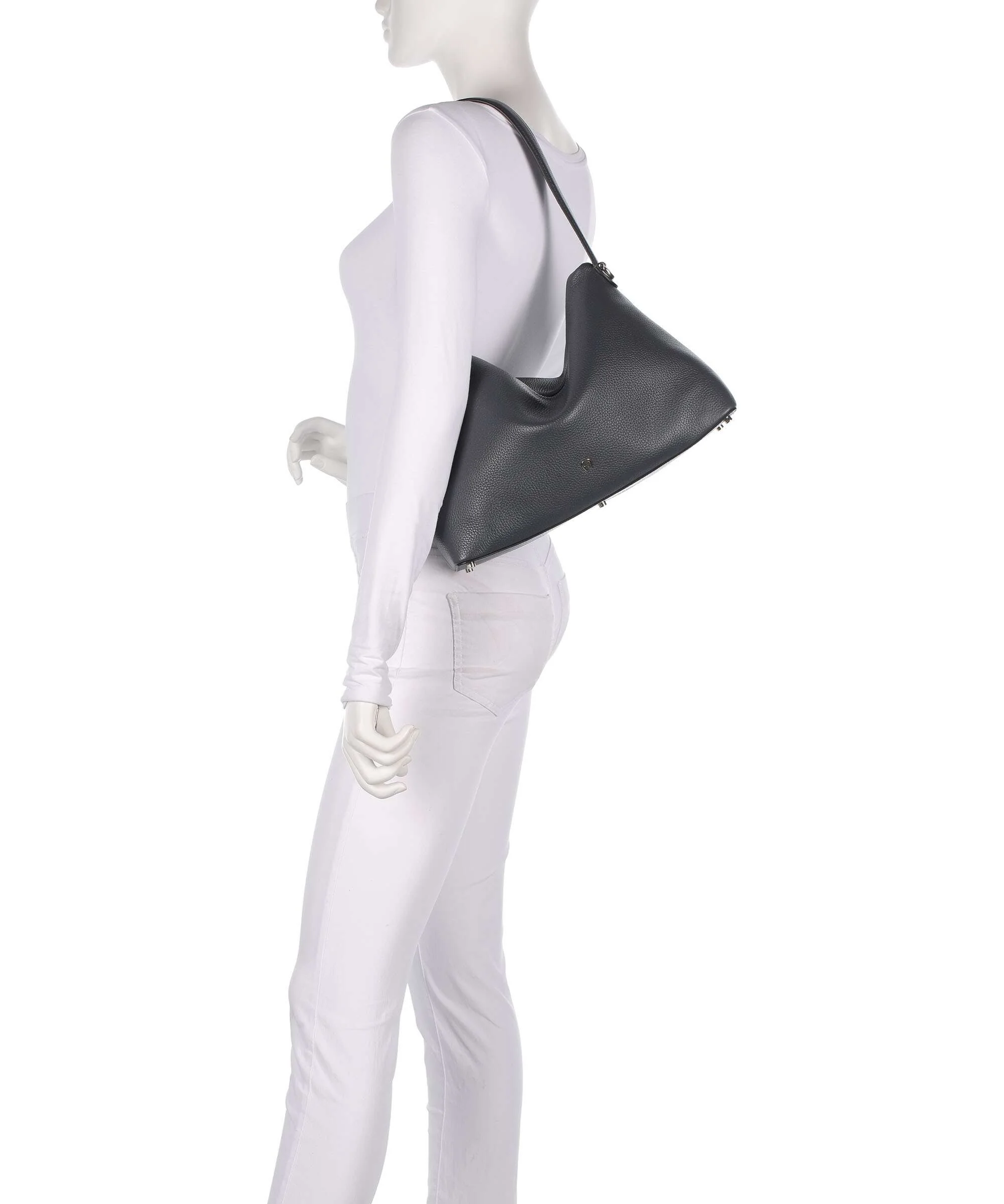 Aigner Delia M Hobo tas night grey - Image 3