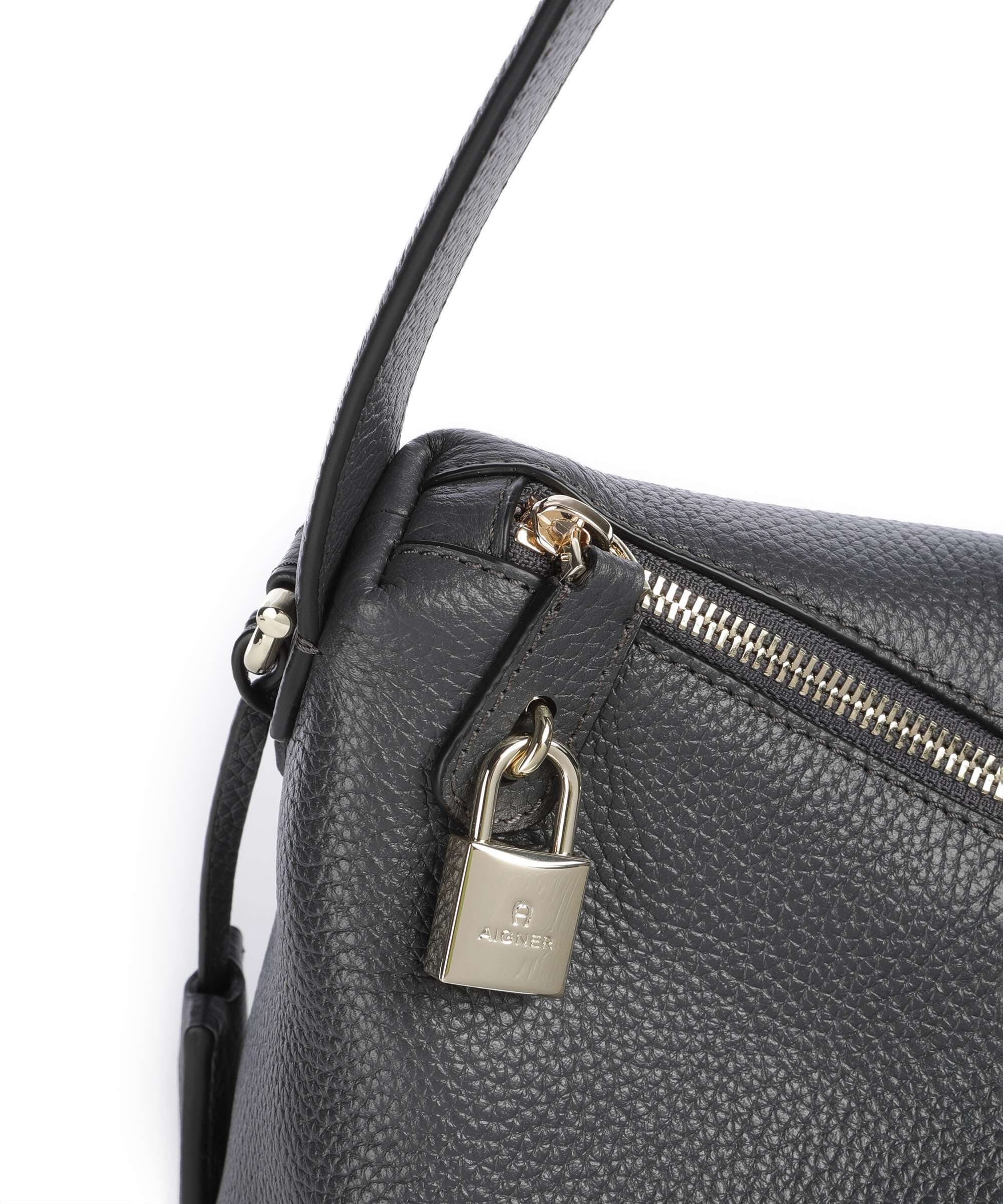 Aigner Delia M Hobo tas night grey - Image 4
