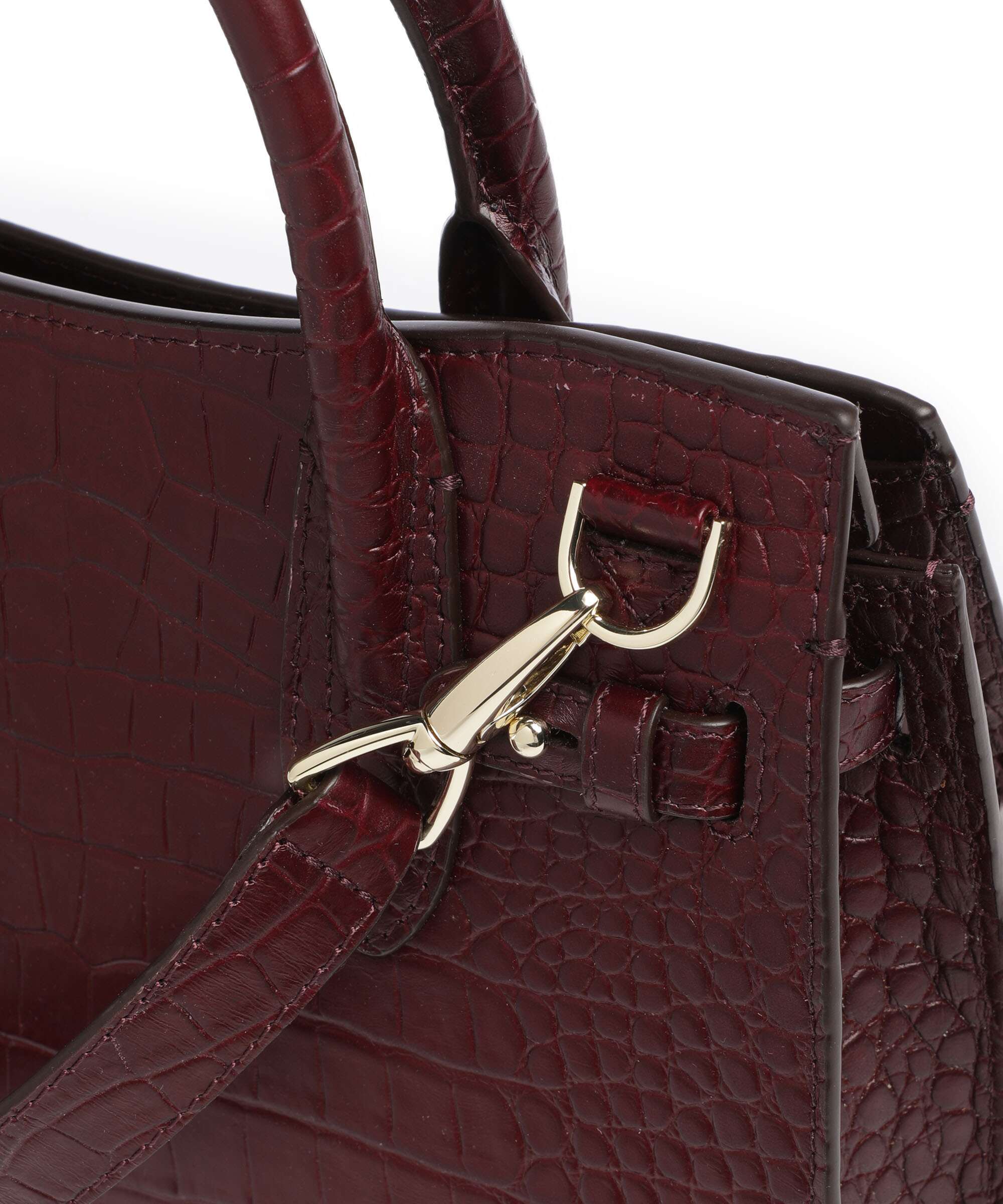 Aigner Farah M Handtas port red - Image 4