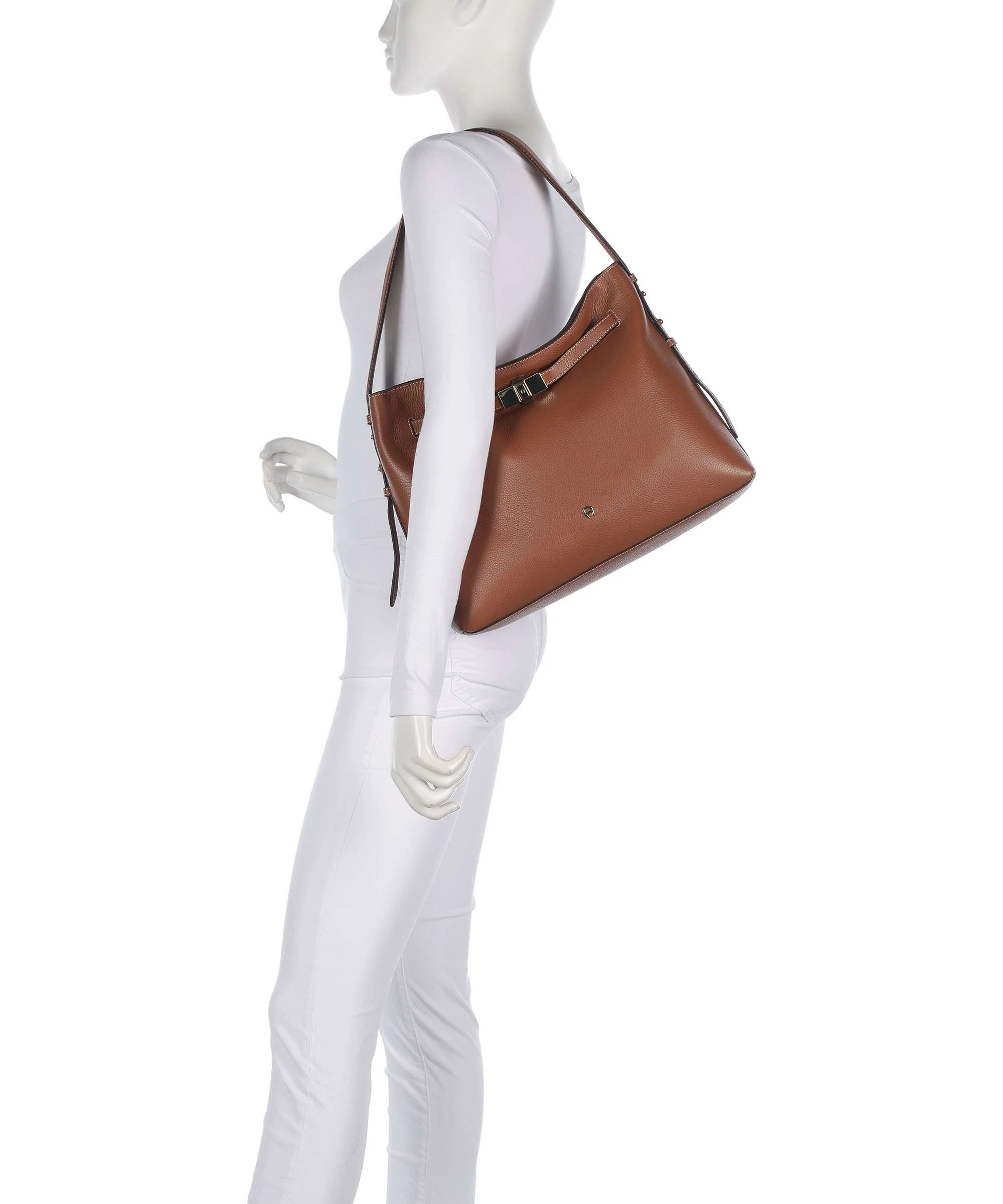Aigner Farah M Hobo tas cognac brown - Image 3