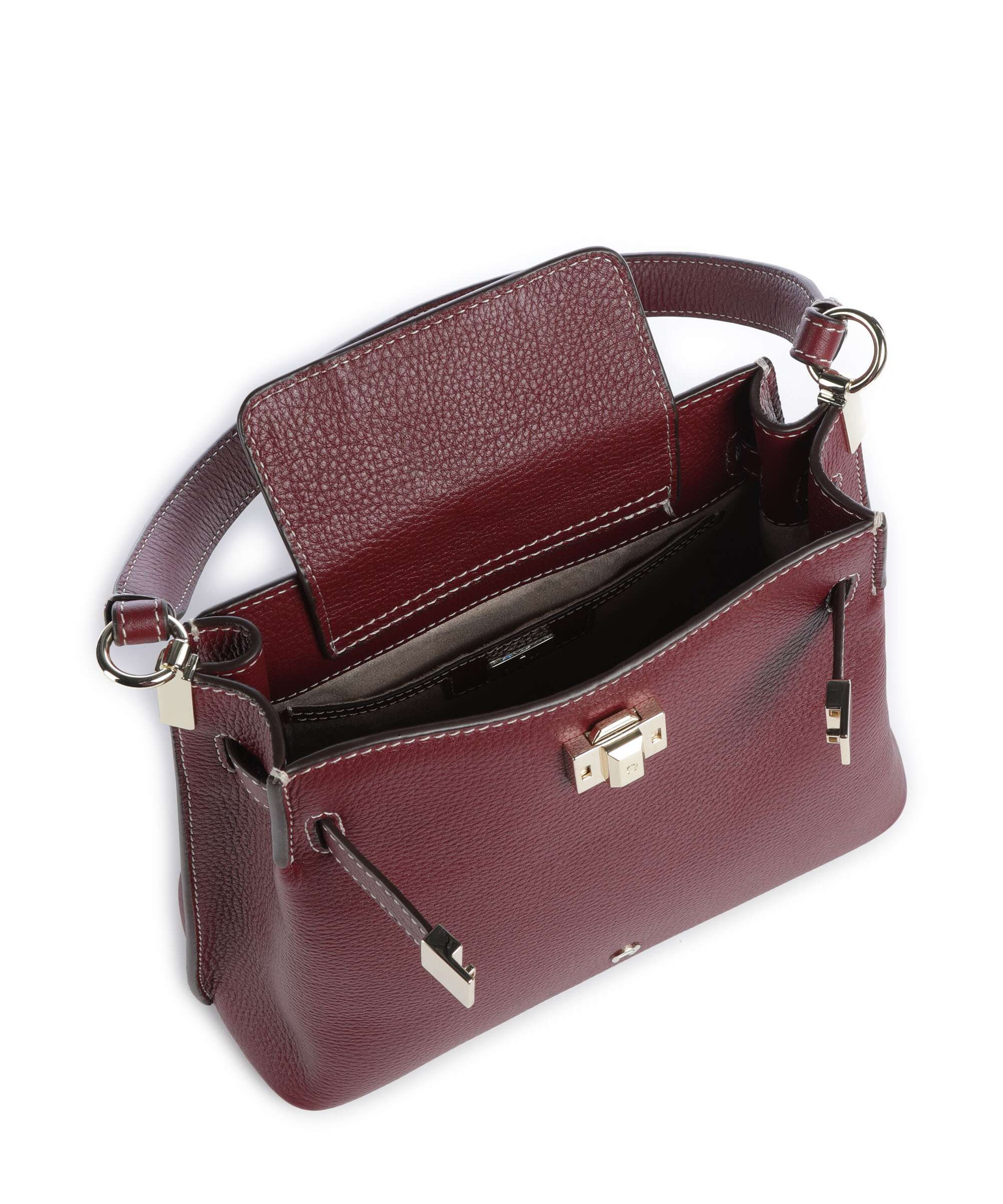 Aigner Farah M Hobo tas burgundy - Image 6
