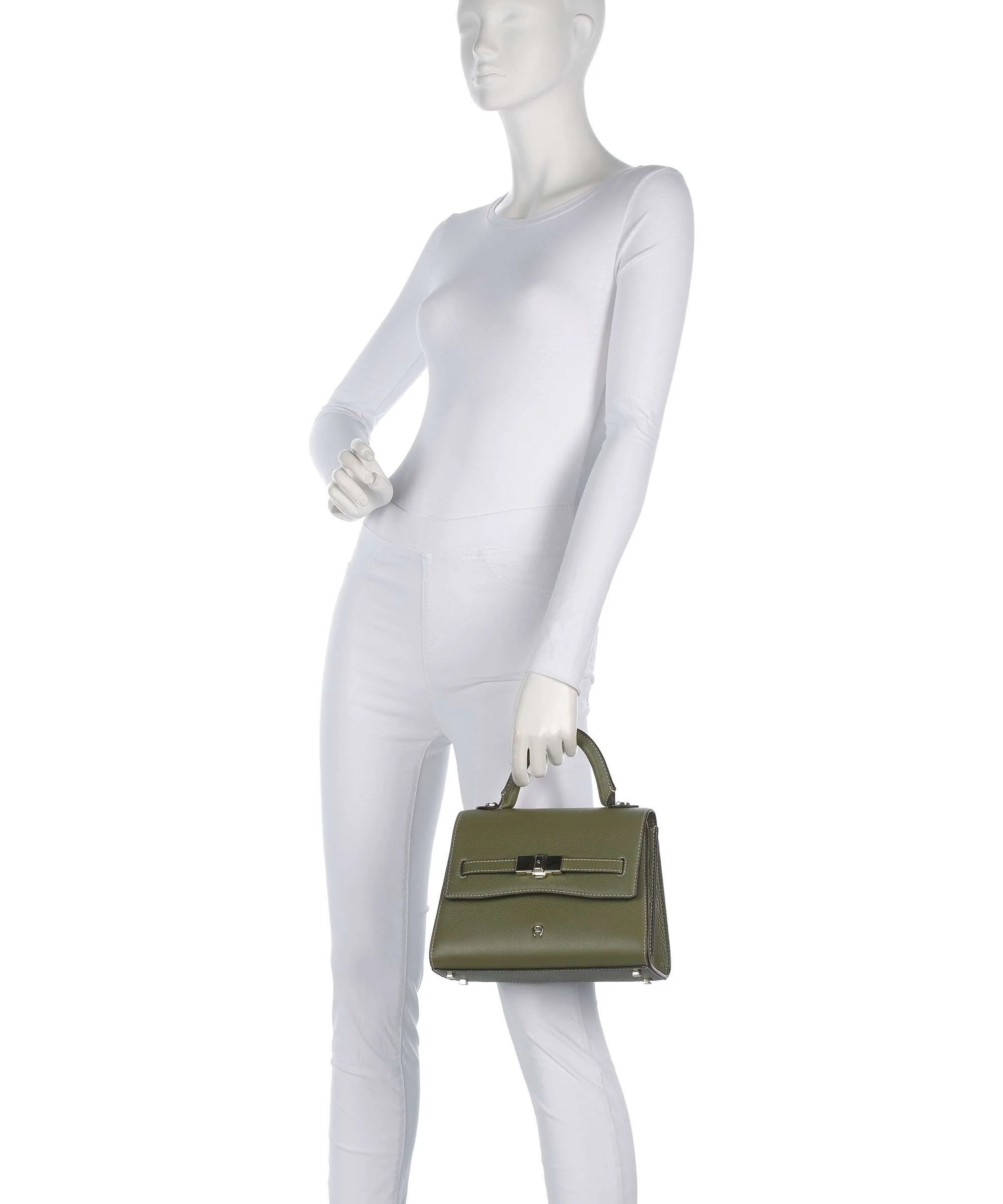 Aigner Farah S Handtas moss green - Image 3