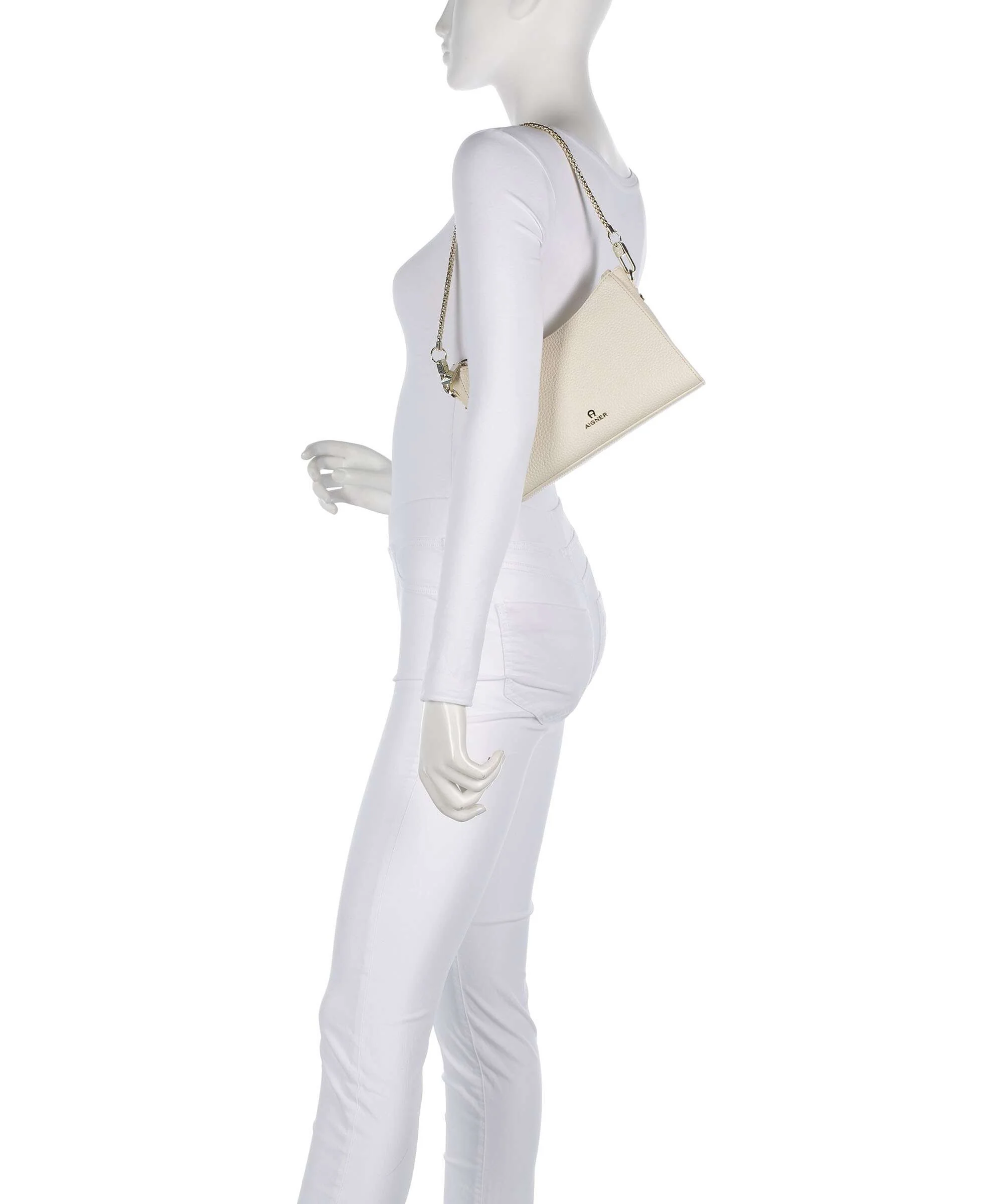Aigner Ivy S Schoudertas macadamia white - Image 3