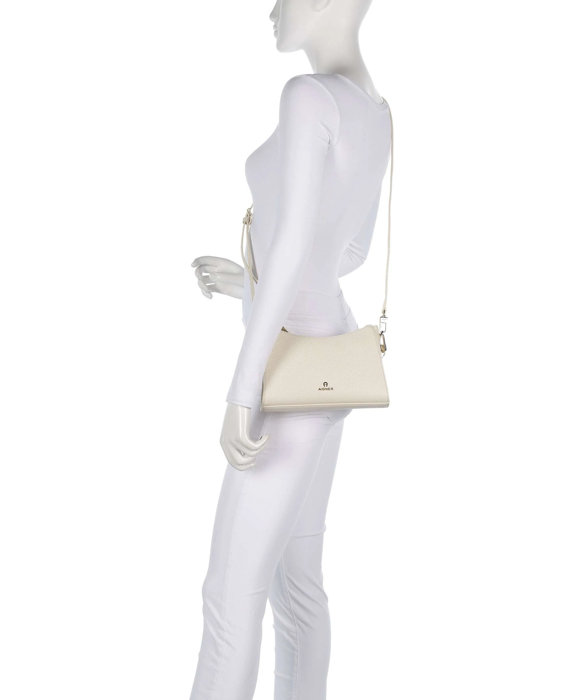Aigner Ivy S Schoudertas macadamia white - Image 4