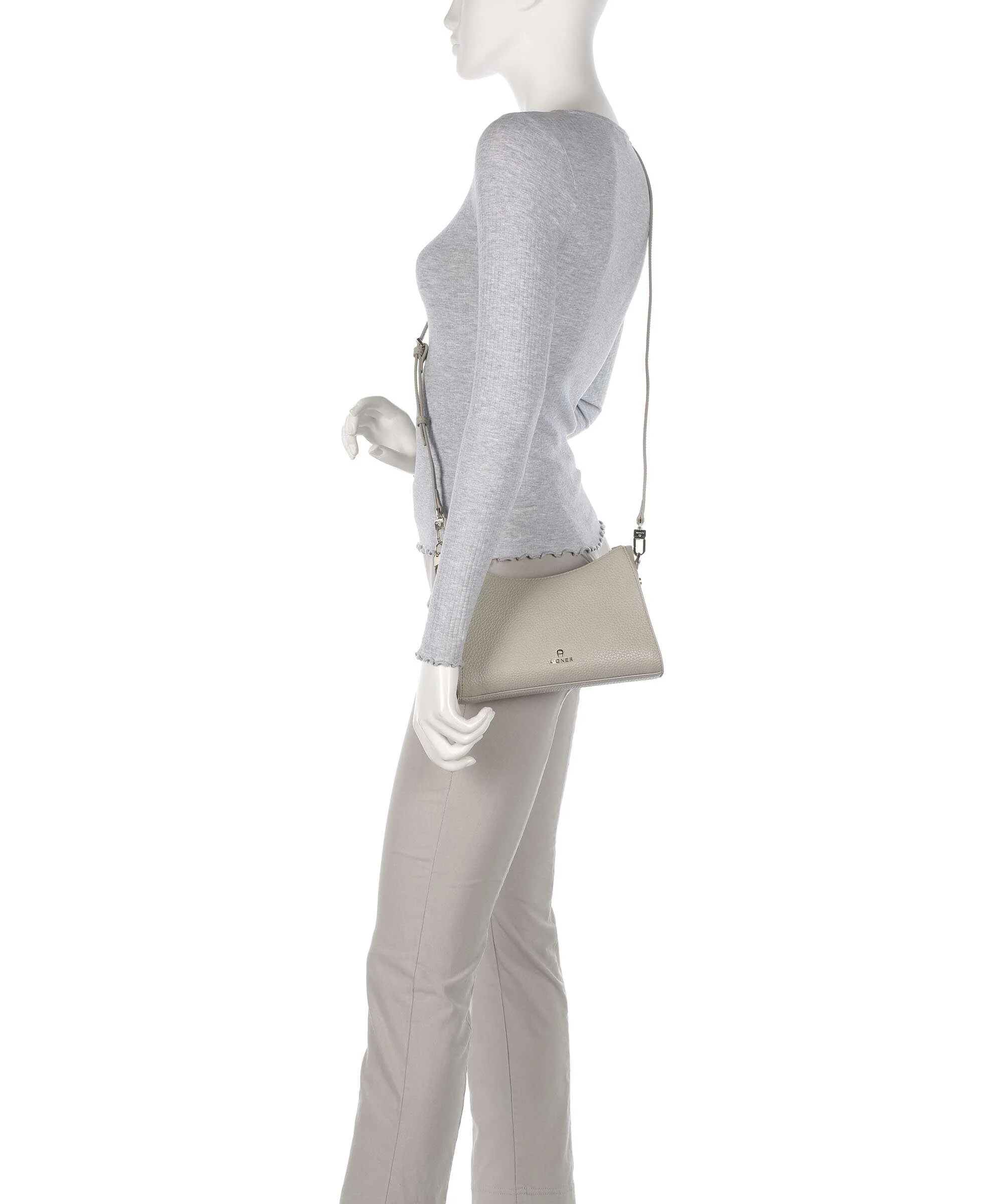 Aigner Ivy S Schoudertas alpaca beige - Image 4