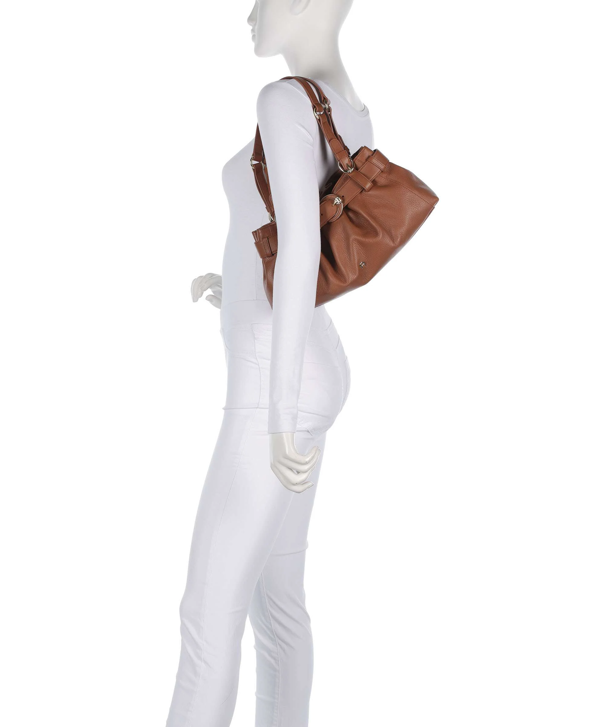 Aigner Lavinia S Hobo tas cognac brown - Image 3