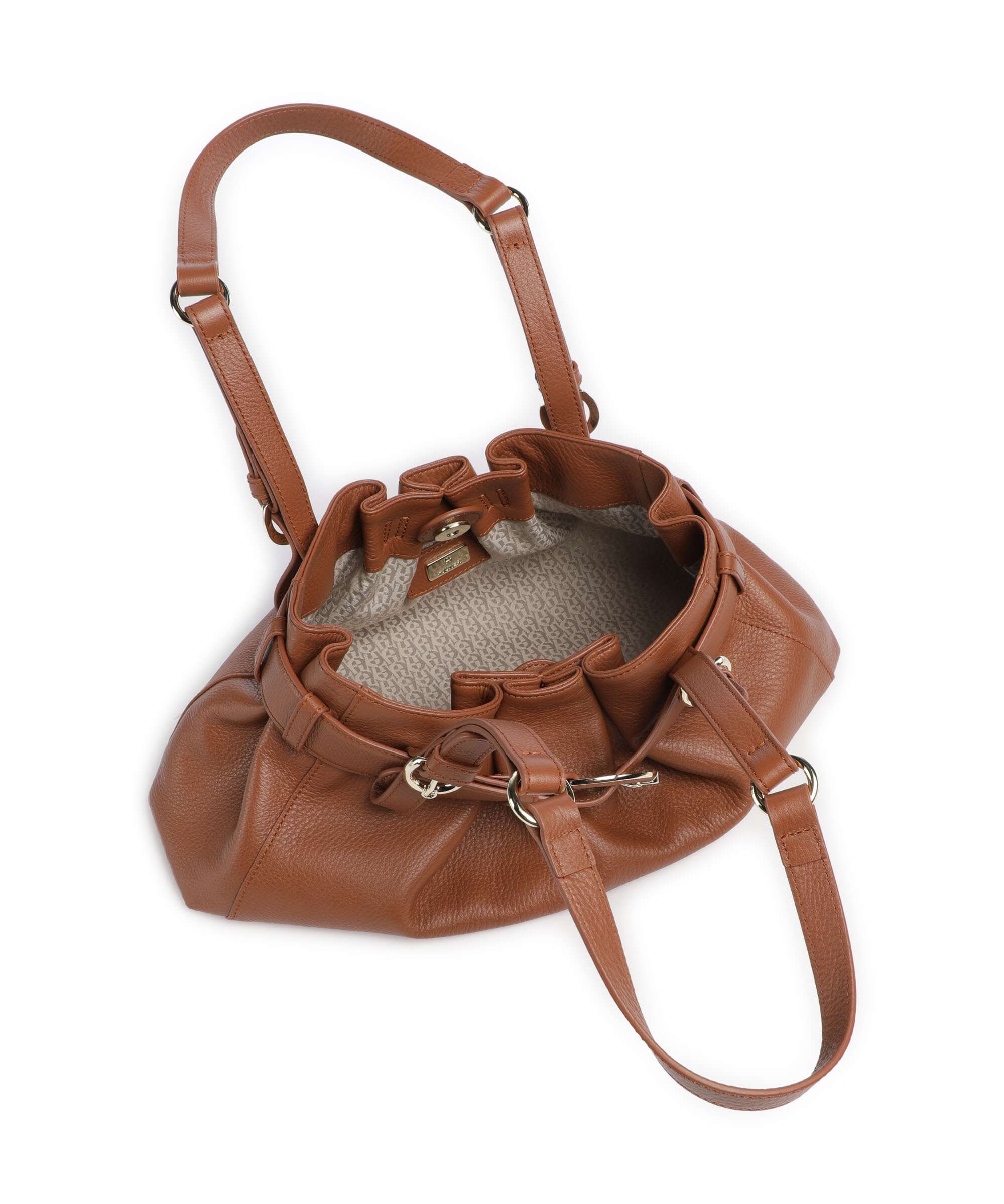 Aigner Lavinia S Hobo tas cognac brown - Image 5