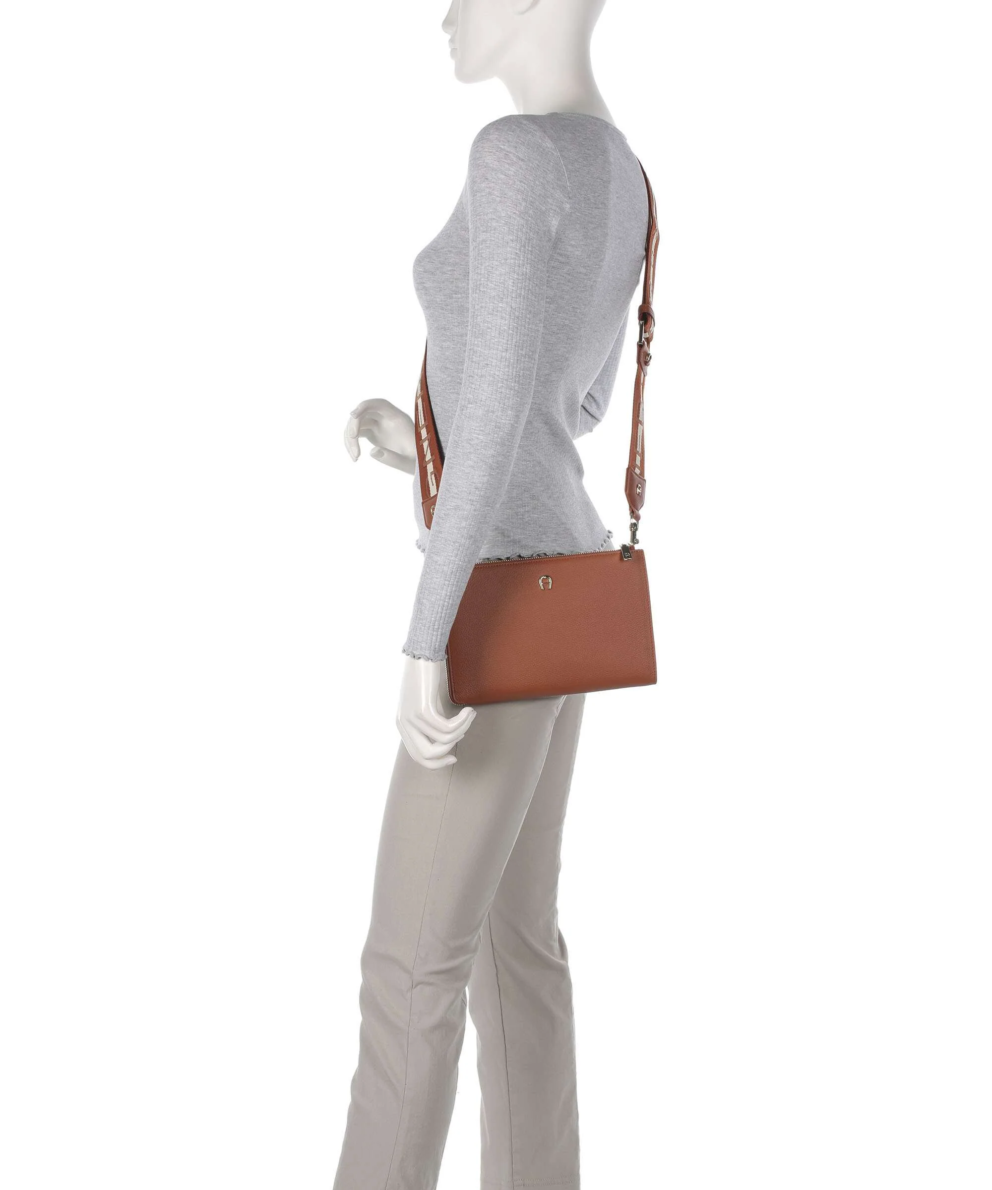 Aigner Zita Crossbody tas cognac brown - Image 3