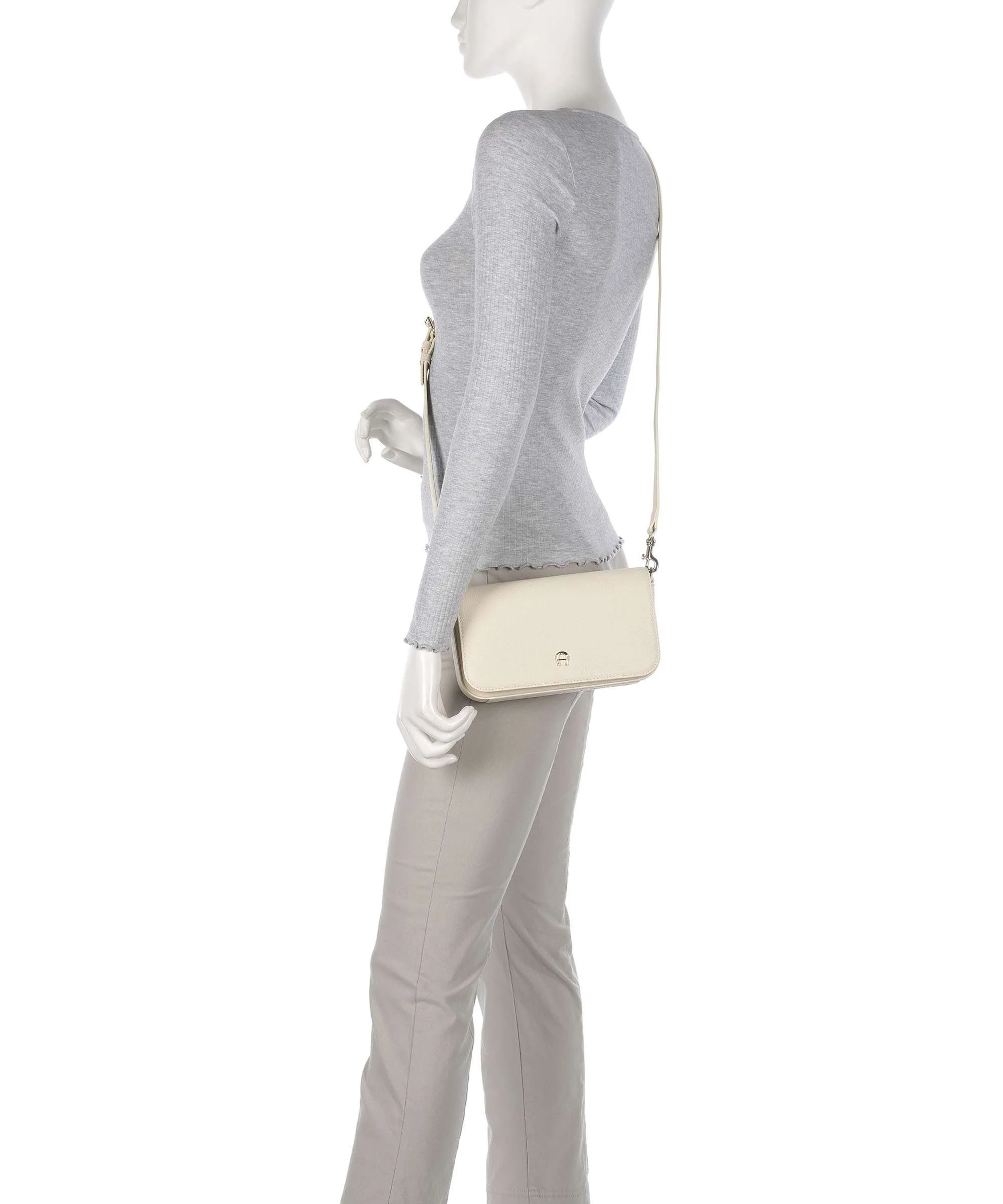 Aigner Zita S Crossbody tas macadamia white - Image 3