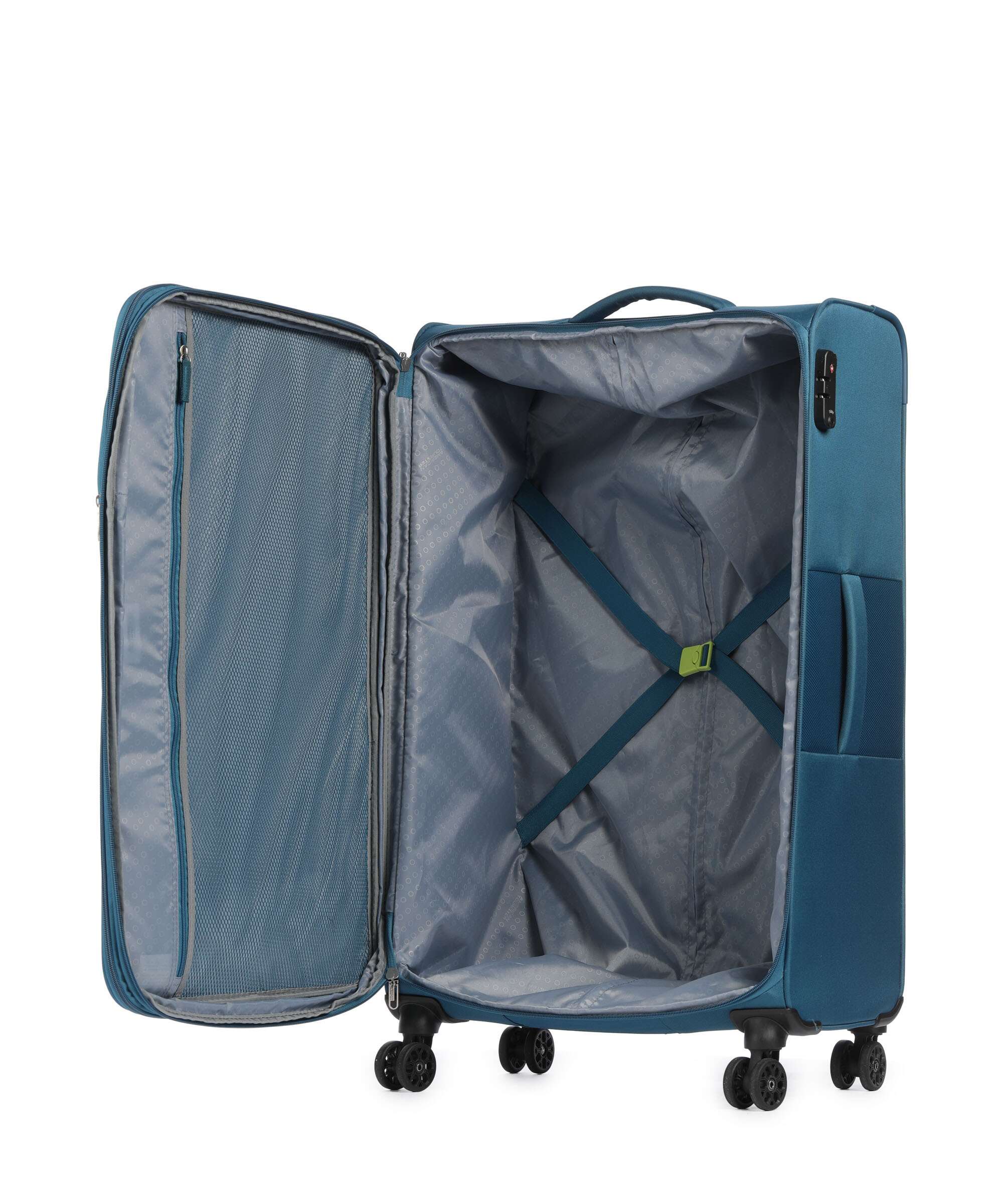American Tourister Deep Dive Trolley (4 wielen) teal/lime - Image 6
