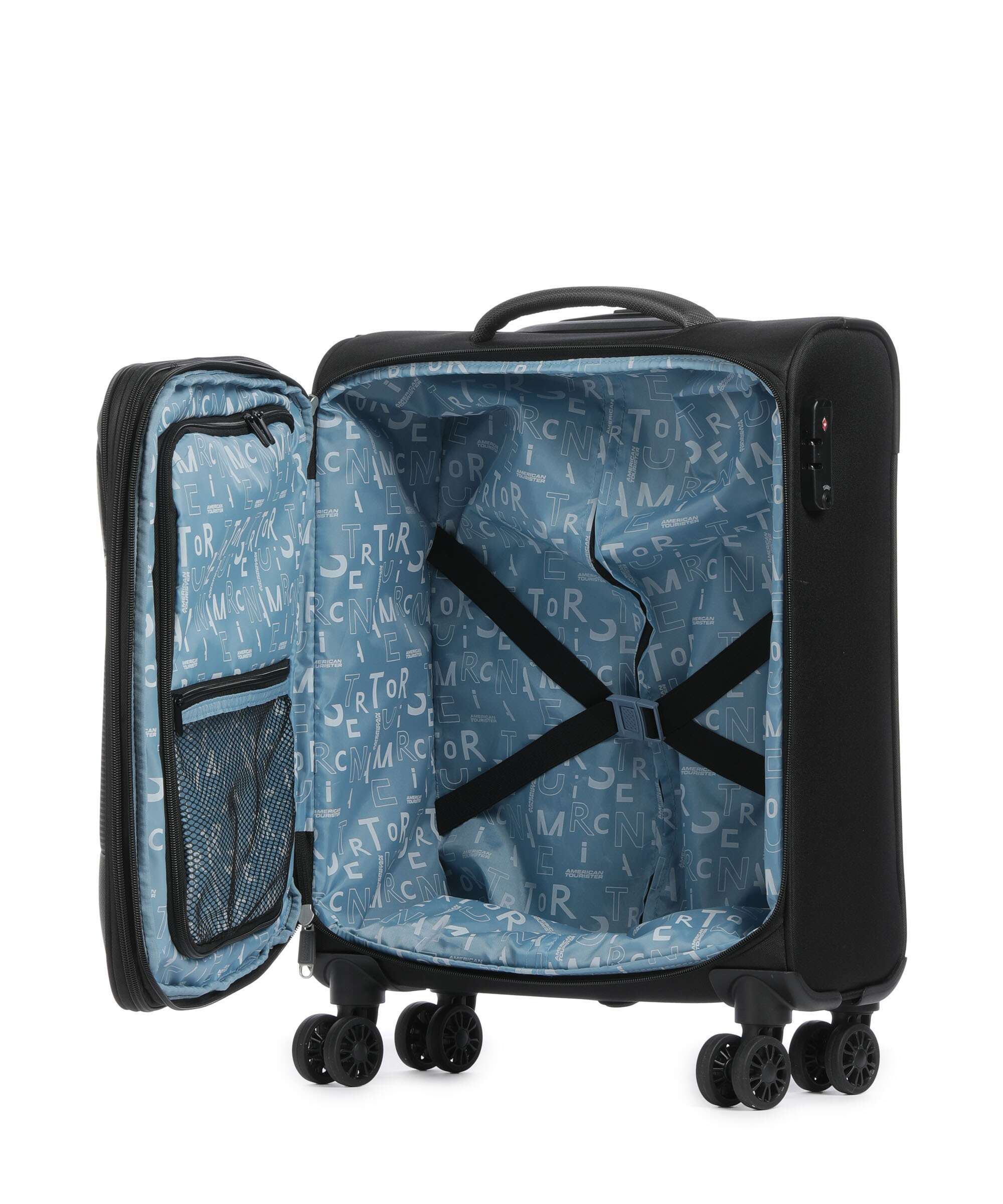 American Tourister Pulsonic Trolley (4 wielen) asphalt black - Image 6