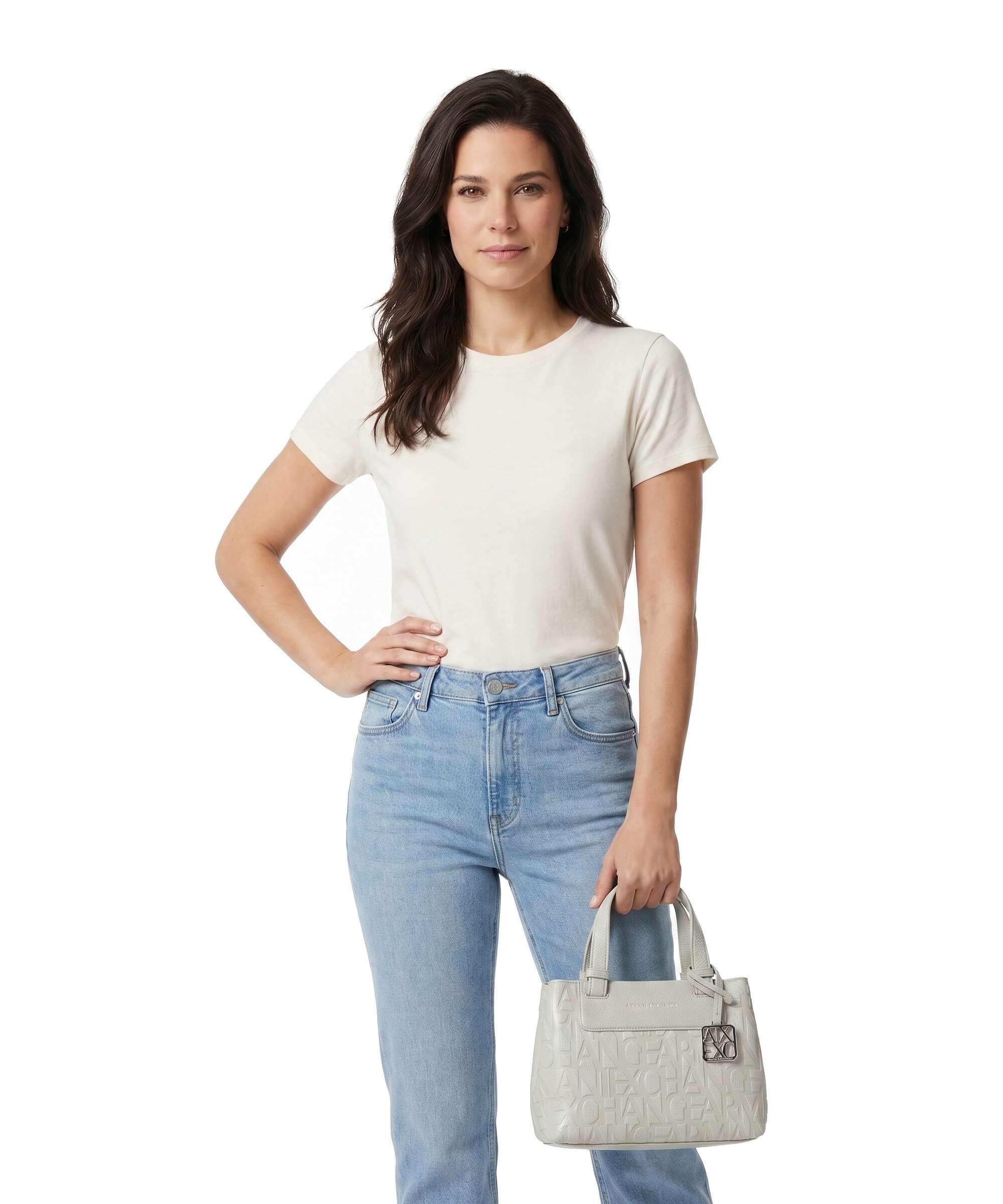 Armani Exchange Liz Monogram S Handtas dust - Image 3