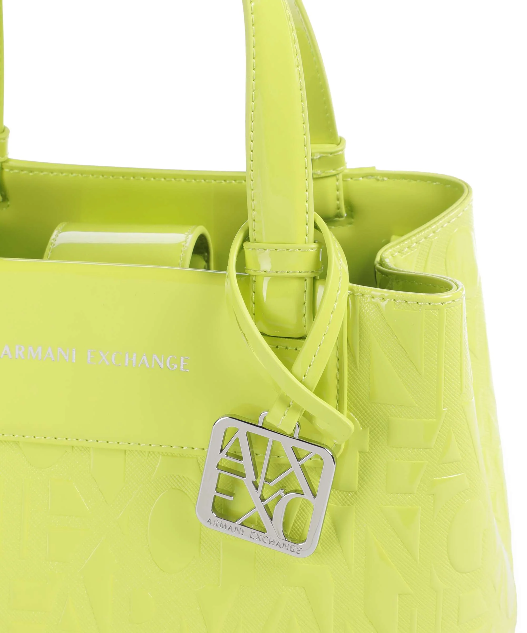 Armani Exchange Liz Patent S Handtas crystal citrus - Image 4