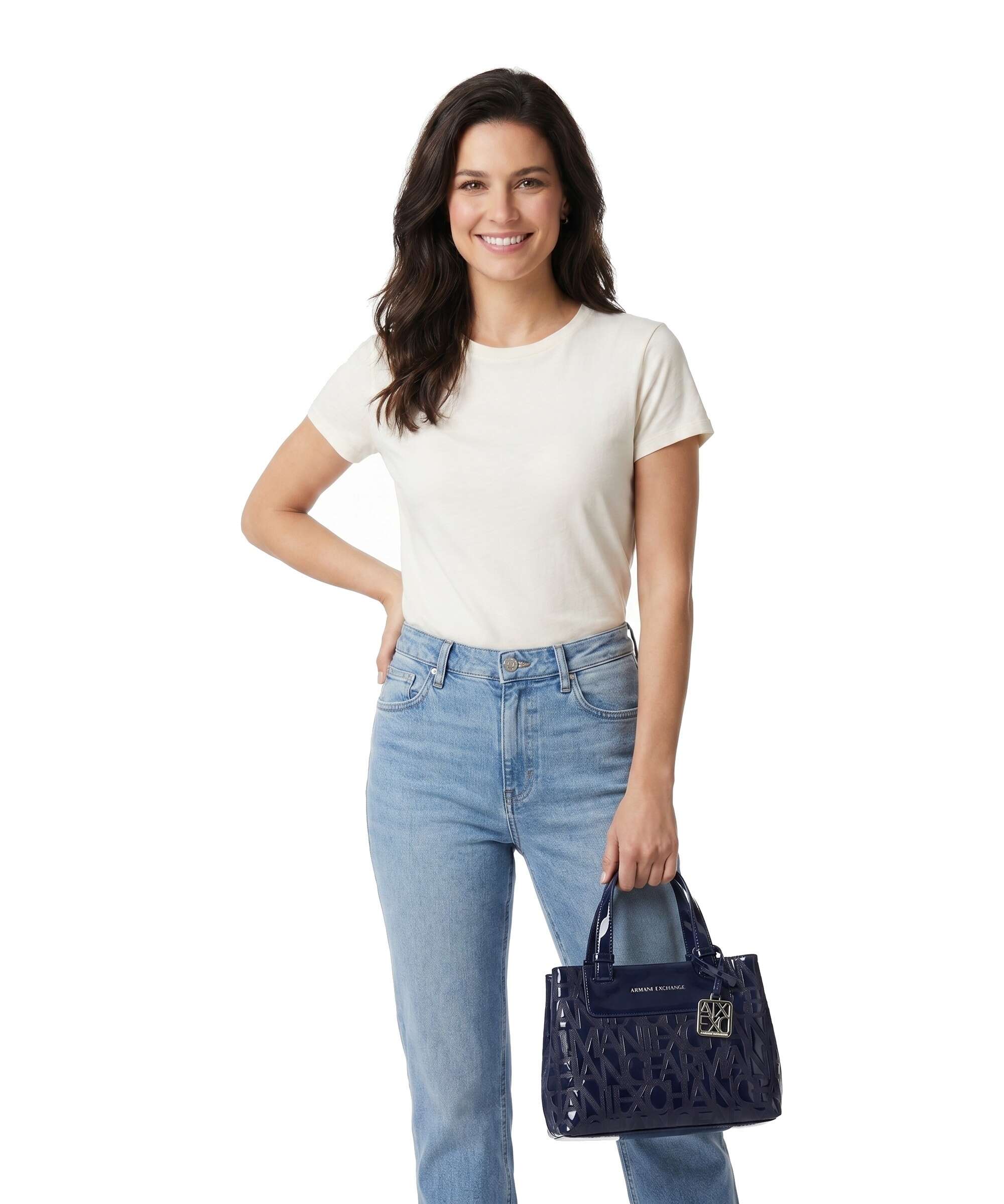 Armani Exchange Liz Patent S Handtas abyss - Image 3
