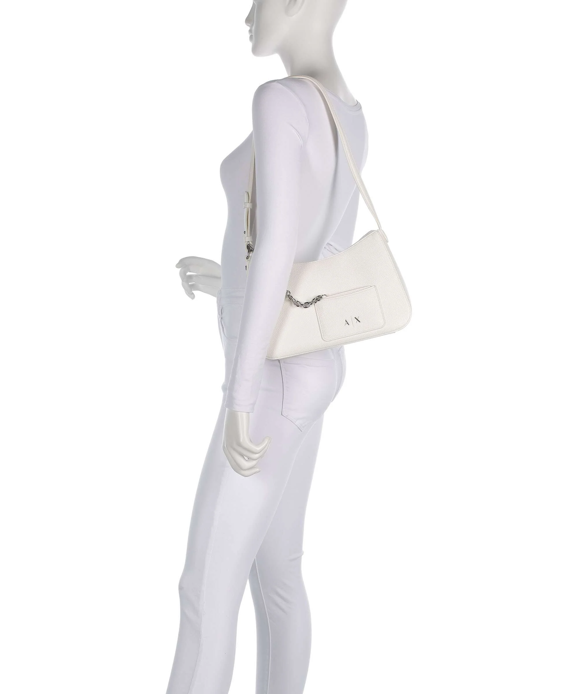 Armani Exchange Mila M Schoudertas off white - Image 3