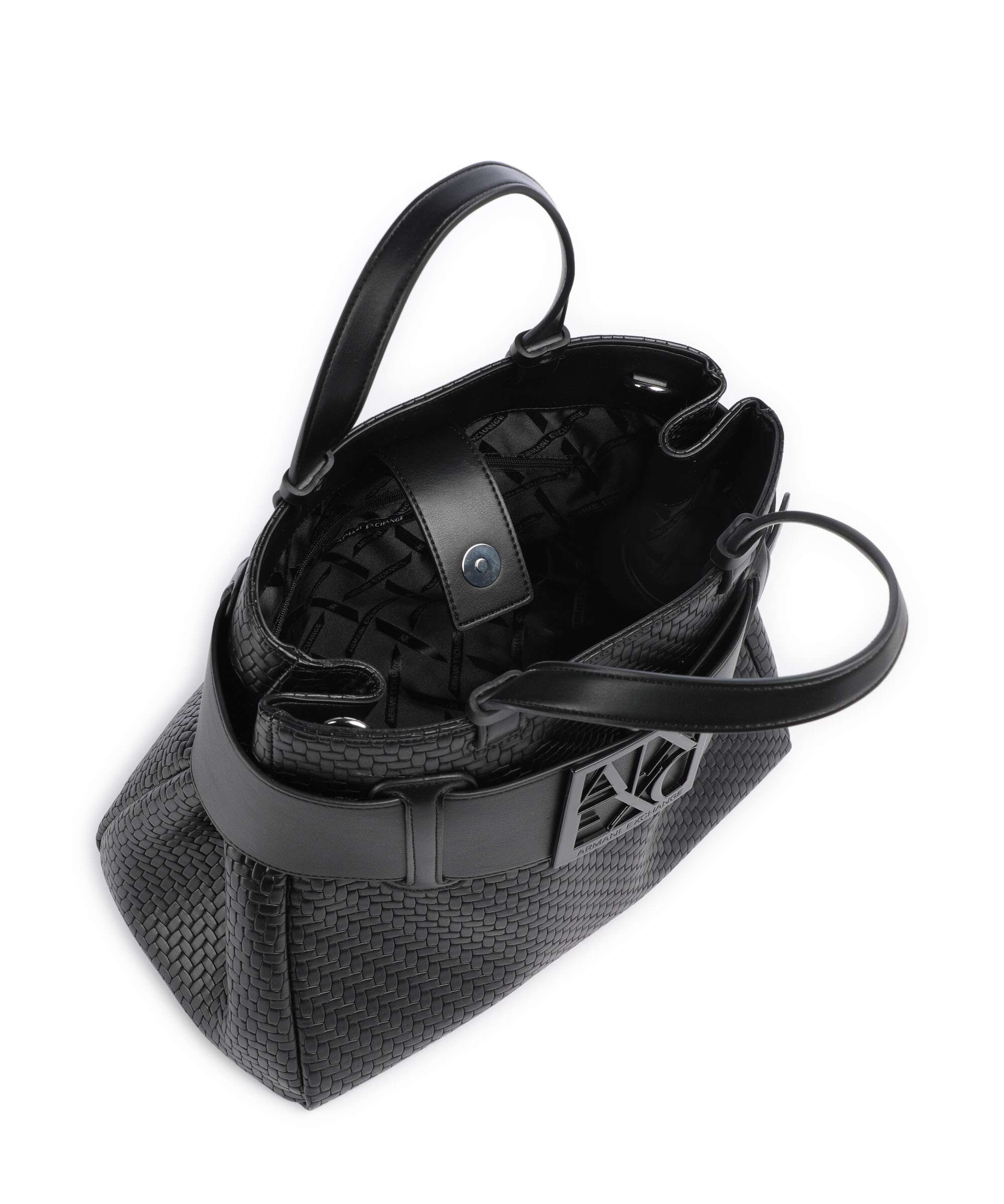 Armani Exchange Susy Soft Woven S Handtas black - Image 6
