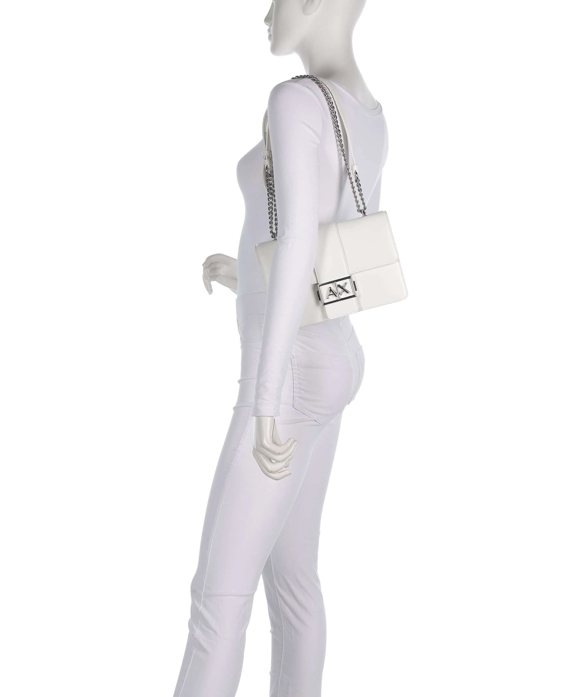 Armani Exchange Wonder M Schoudertas off white - Image 4