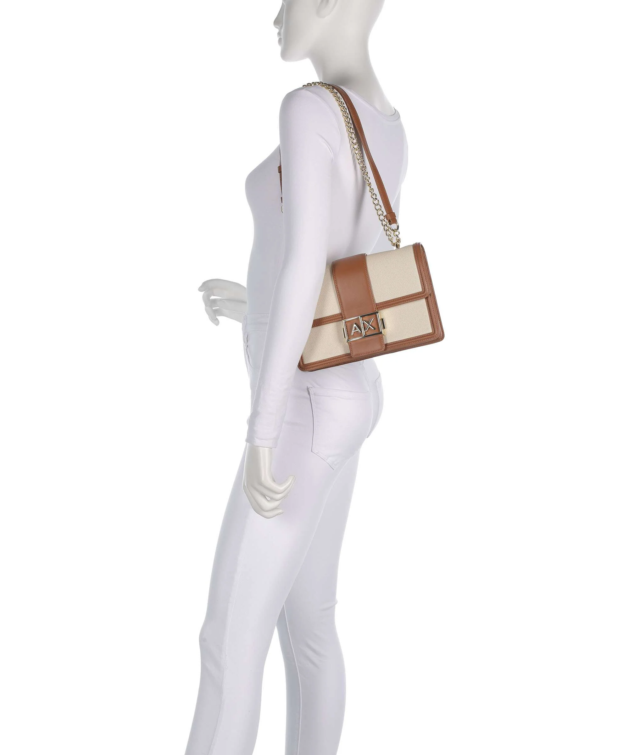 Armani Exchange Wonder M Schoudertas natural/saline clay - Image 4