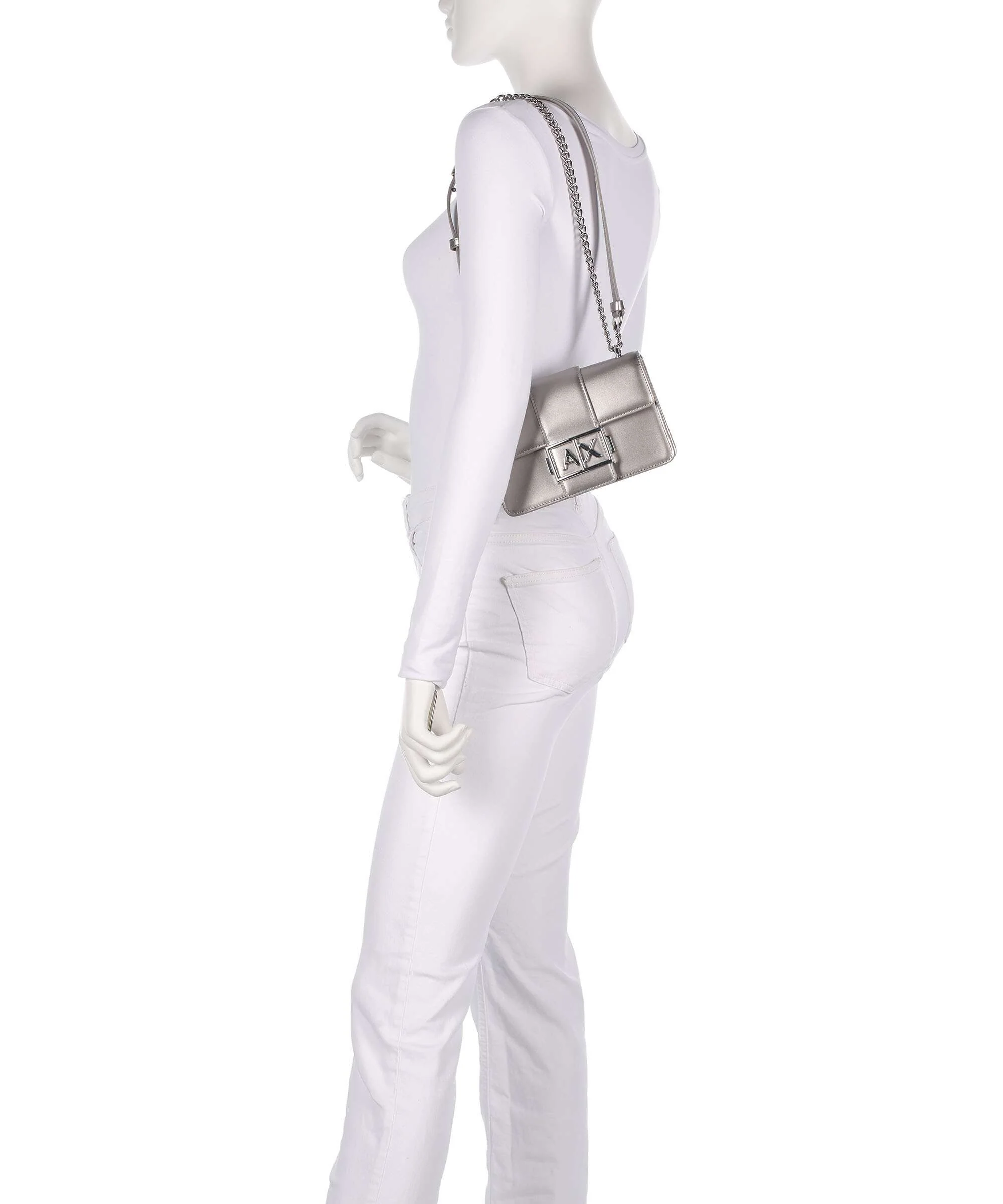 Armani Exchange Wonder S Schoudertas gunmetal - Image 4