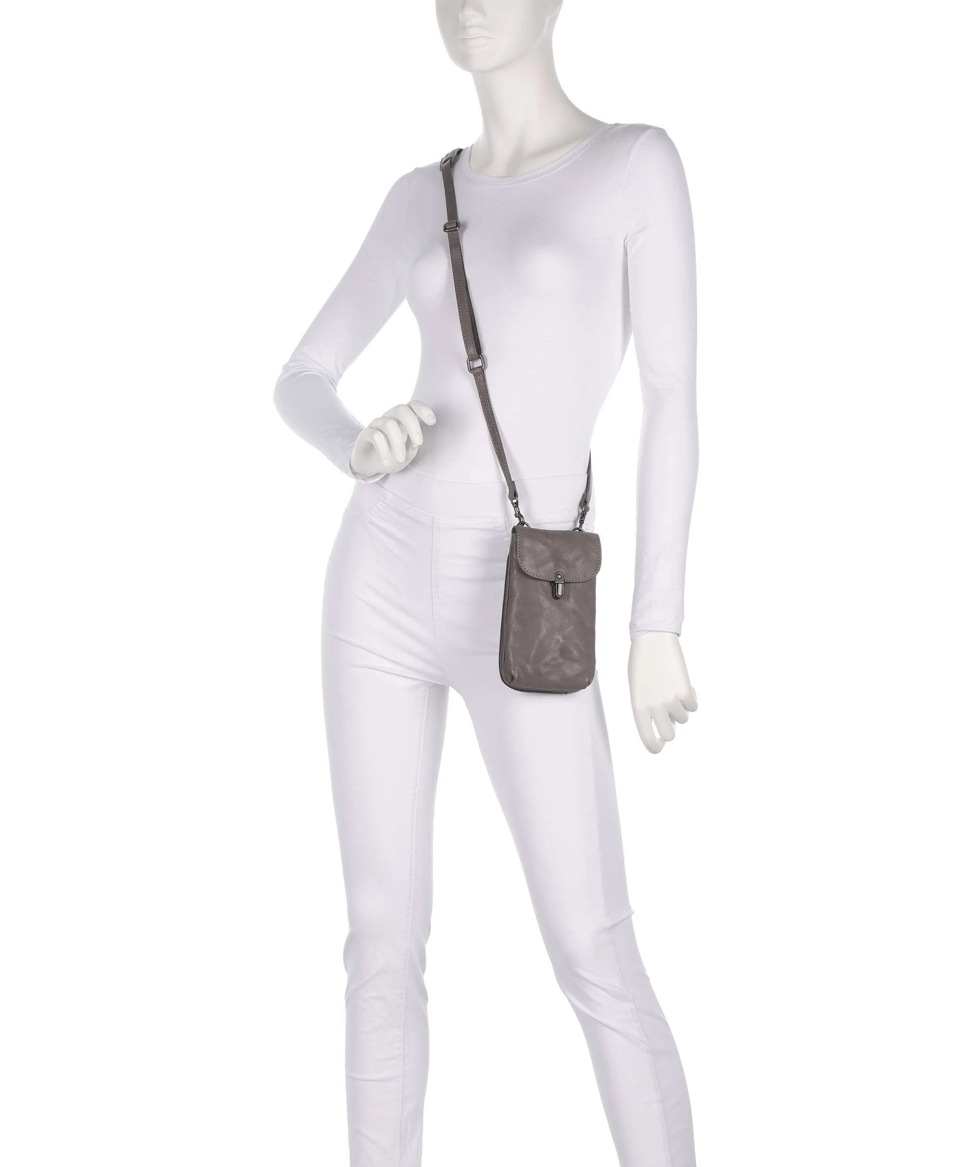 Aunts & Uncles Grandma's Luxury Club Mrs. Lemon Twist Telefoon tasje oyster grey - Image 3
