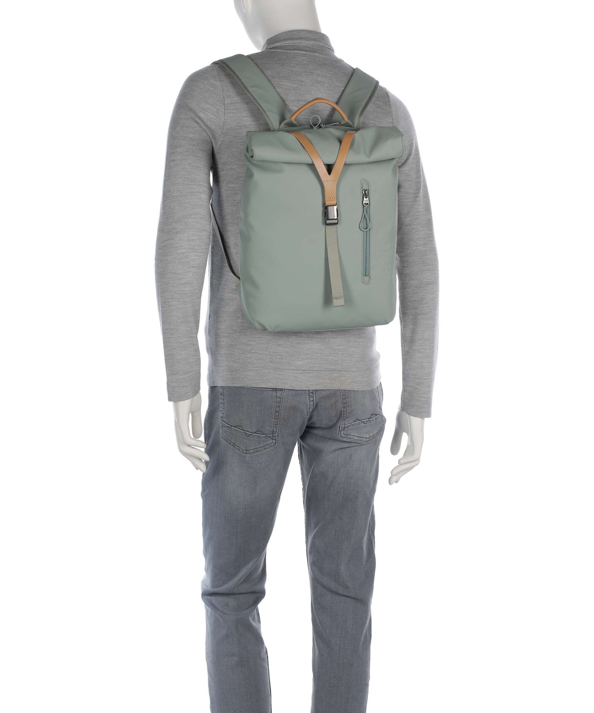 Aunts & Uncles Japan RE Tama Rolltop rugzak sage green - Image 4