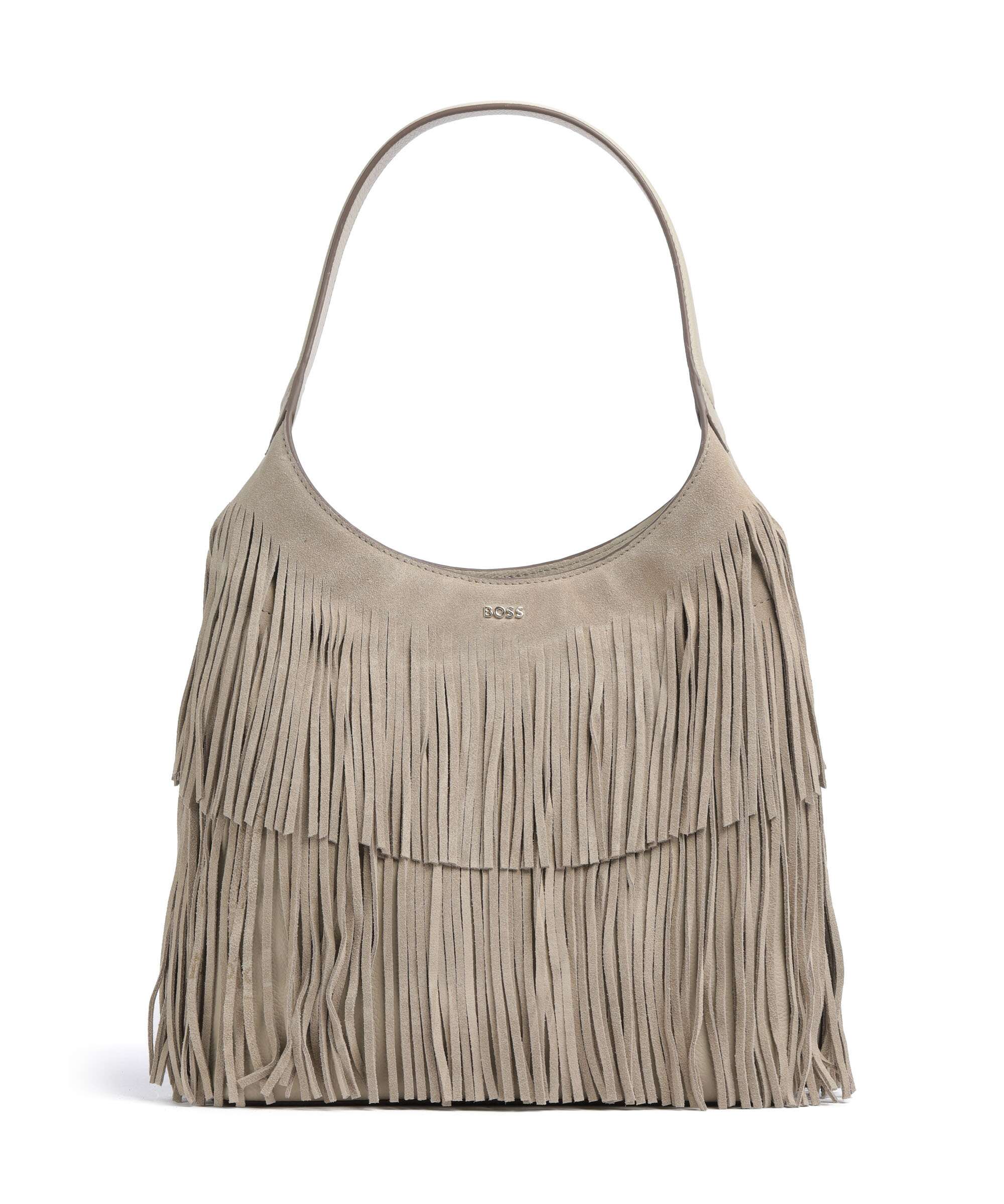 BOSS Lenah Hobo tas light beige