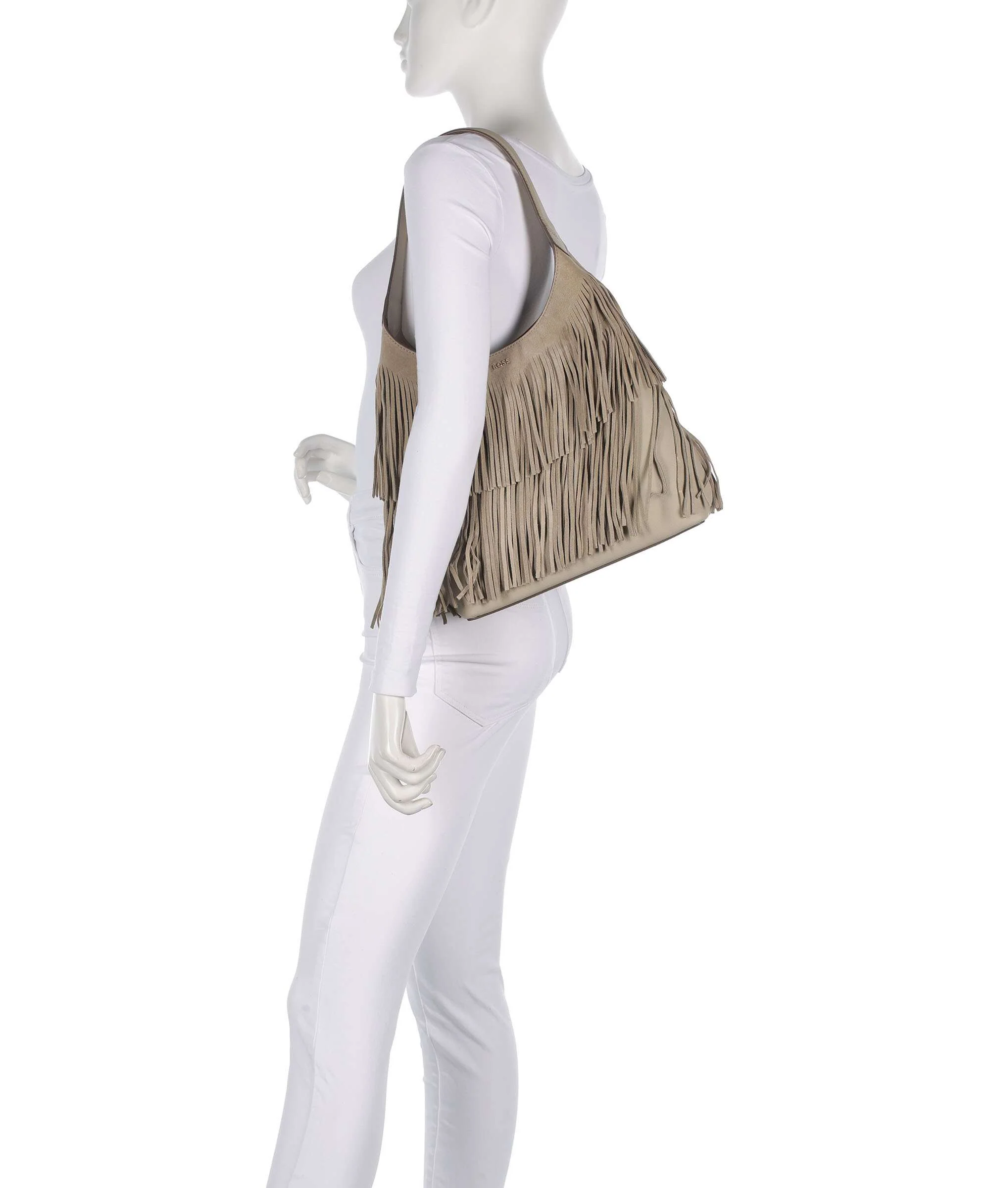 BOSS Lenah Hobo tas light beige - Image 3