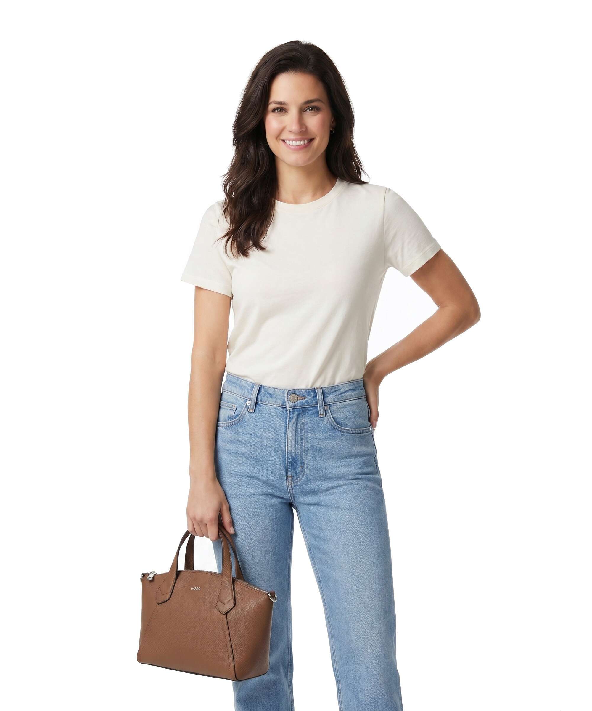 BOSS Lenah S Handtas medium brown - Image 3