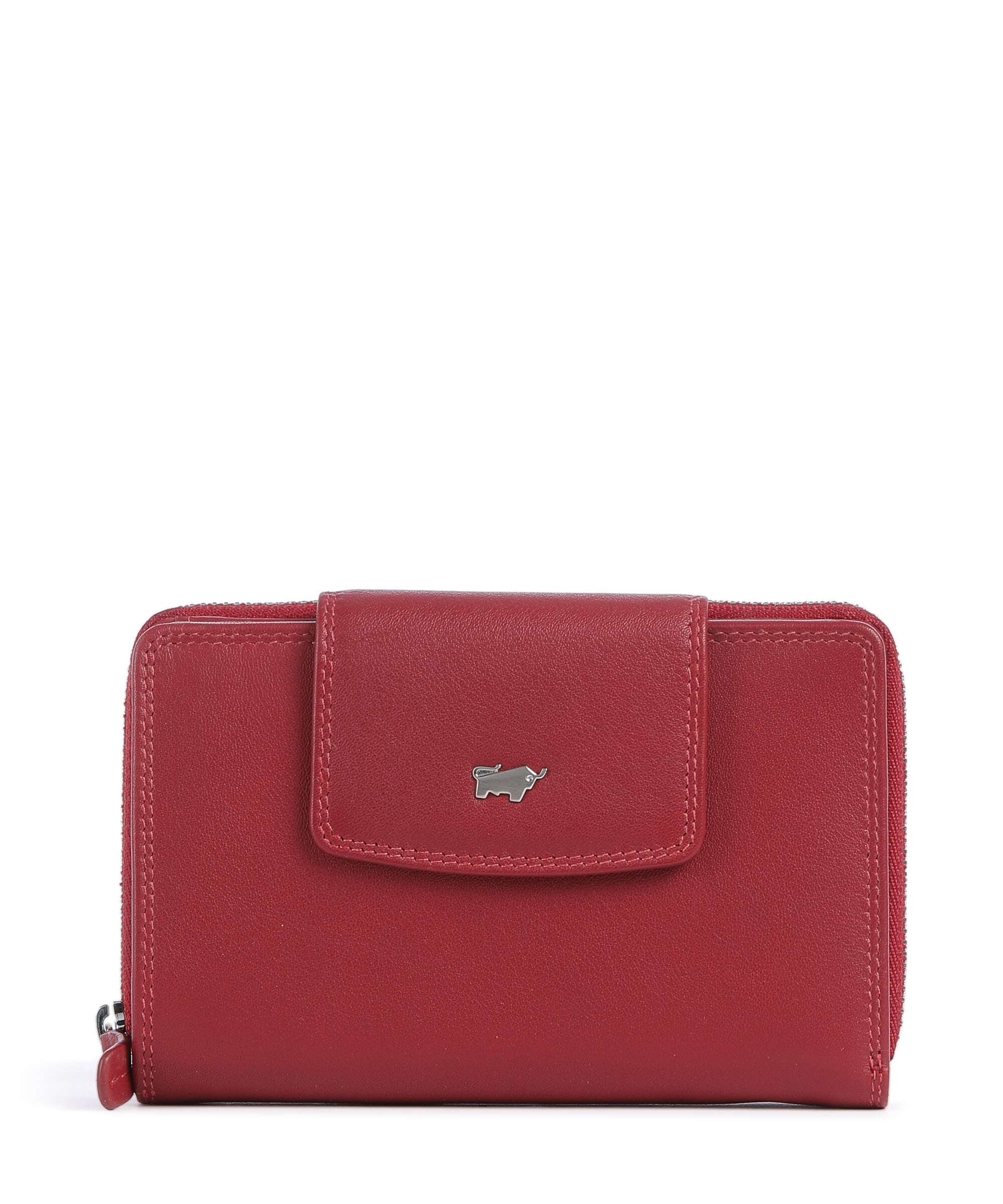 Braun Büffel Golf Portemonnee rot