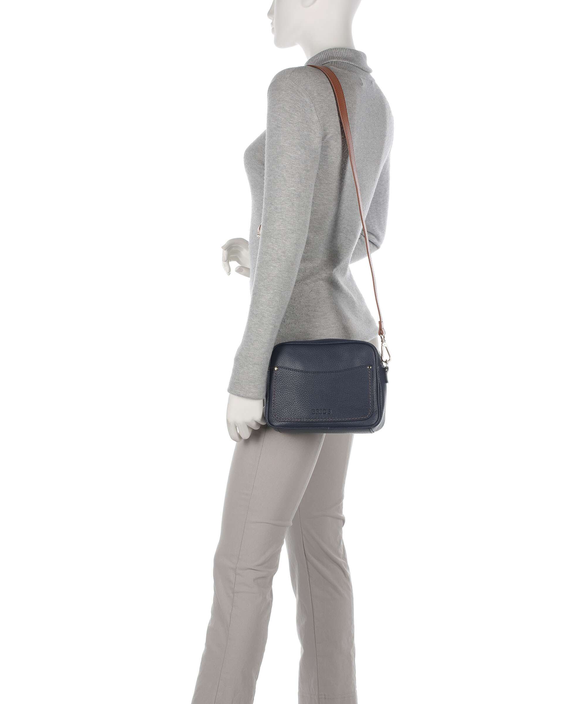 Brics Gondola Magnolia Crossbody tas night blue/caramel - Image 3