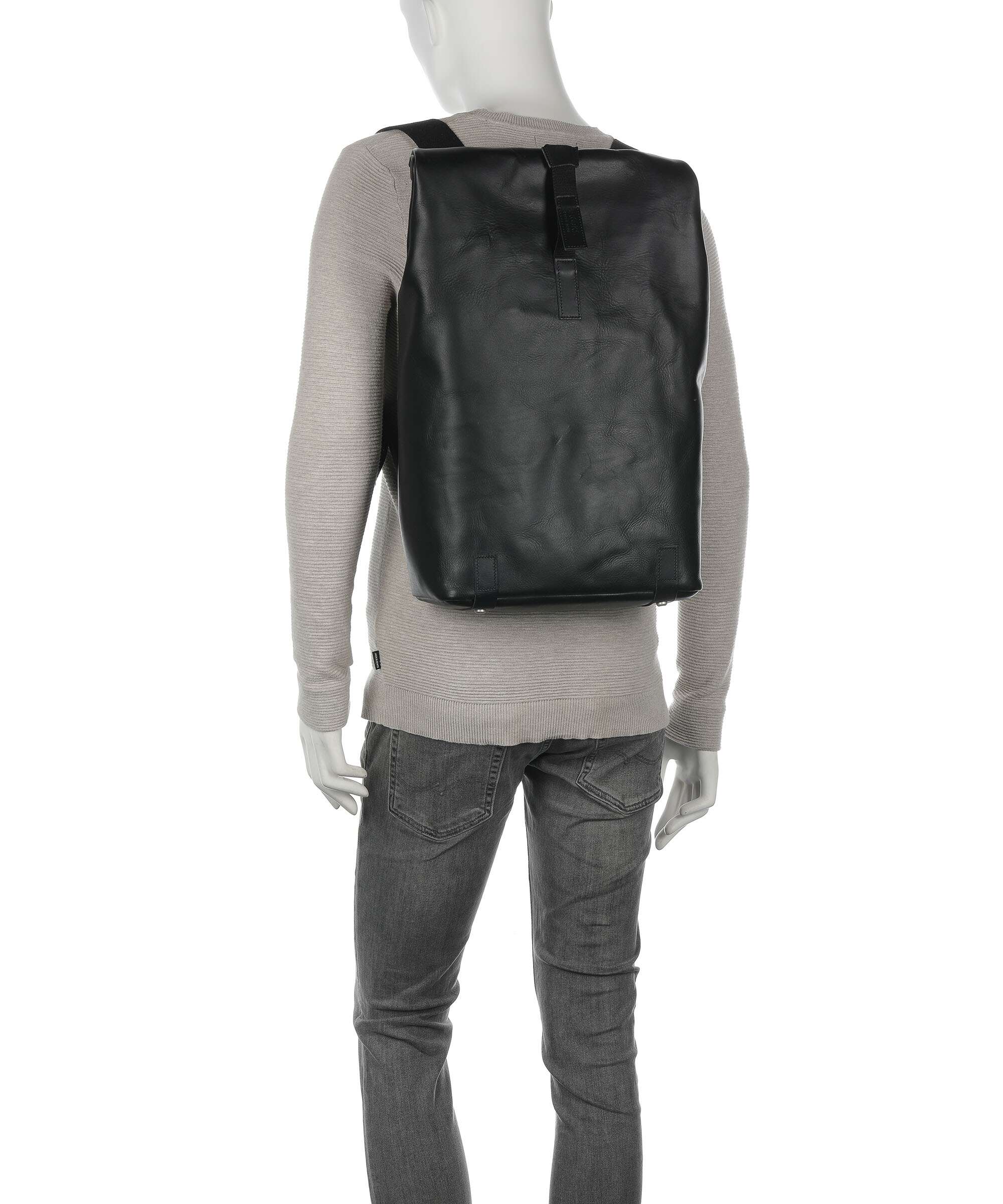 Brooks England Pickwick Leather Large Rolltop rugzak black - Image 3