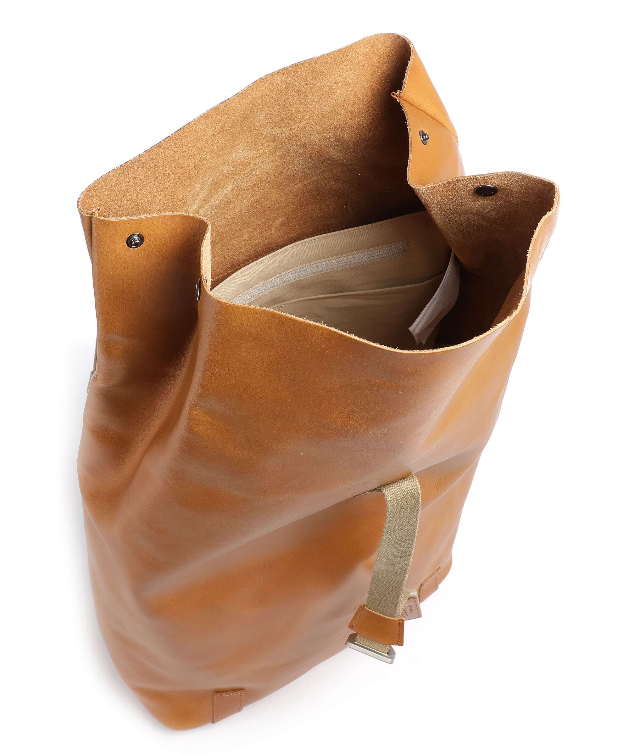 Brooks England Pickwick Leather Large Rolltop rugzak cognac - Image 6
