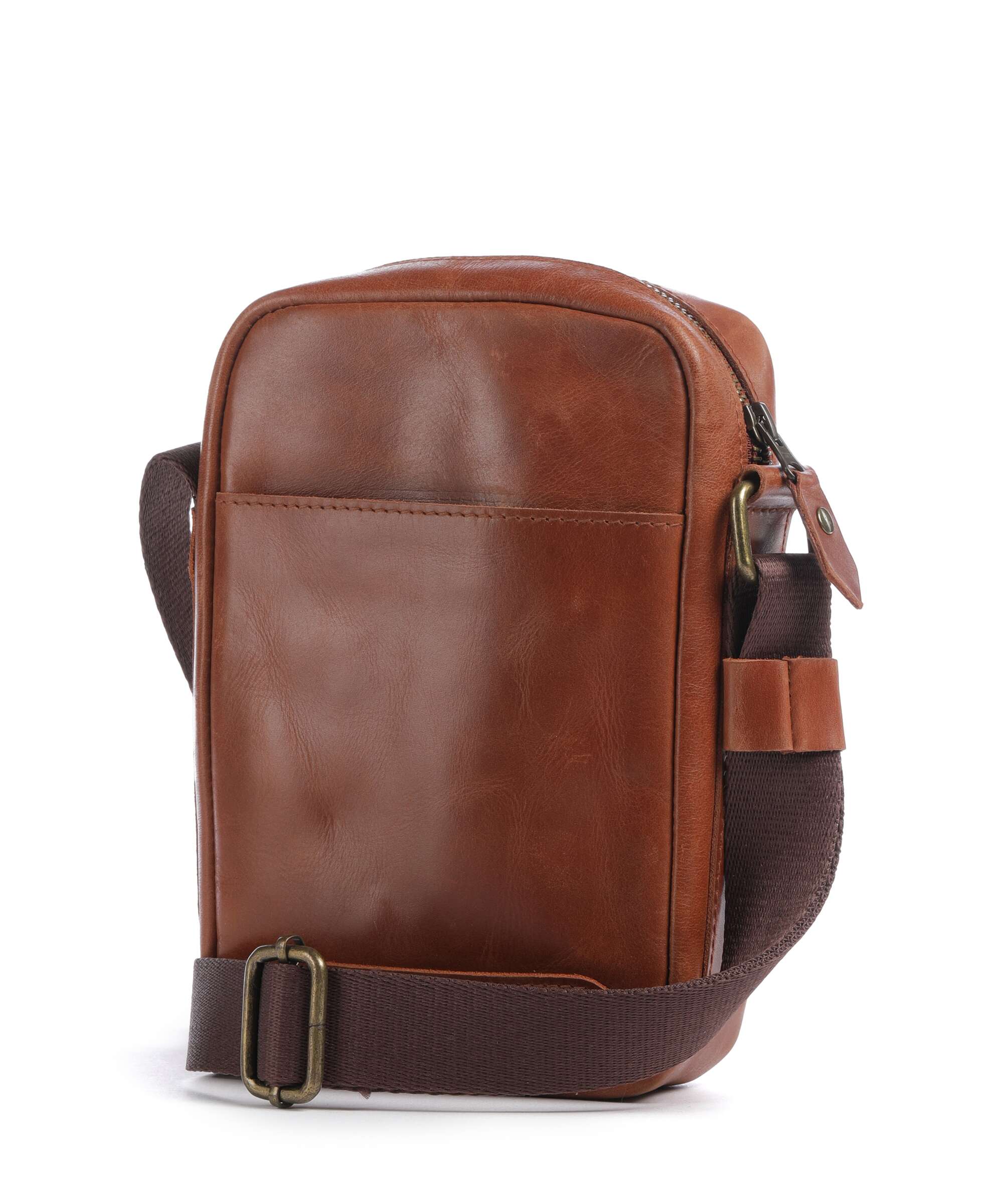 Buckle & Seam Crazy Horse Runner Crossbody tas cognac - Image 2