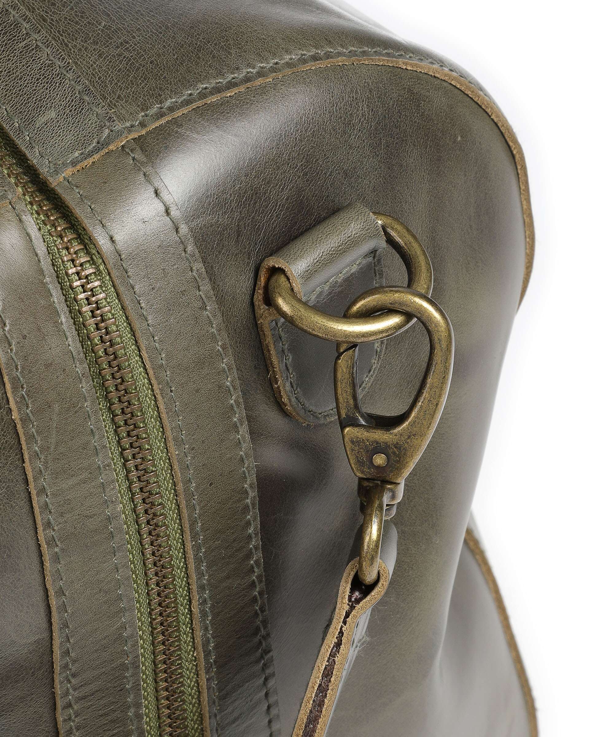Buckle & Seam Crazy Horse Willow Weekendtas olive - Image 3