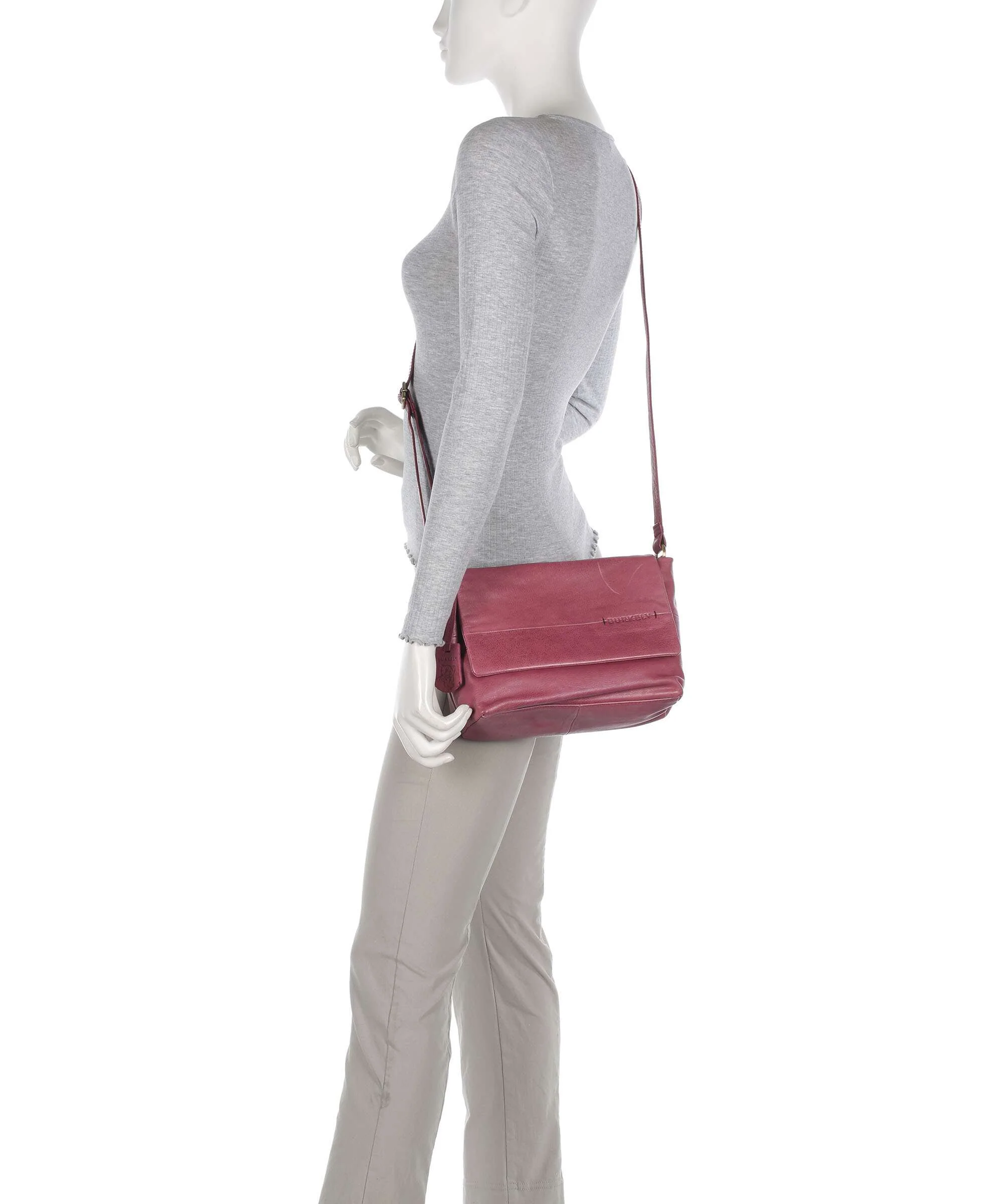 Burkely Natural Norah Crossbody tas poppy pink - Image 3