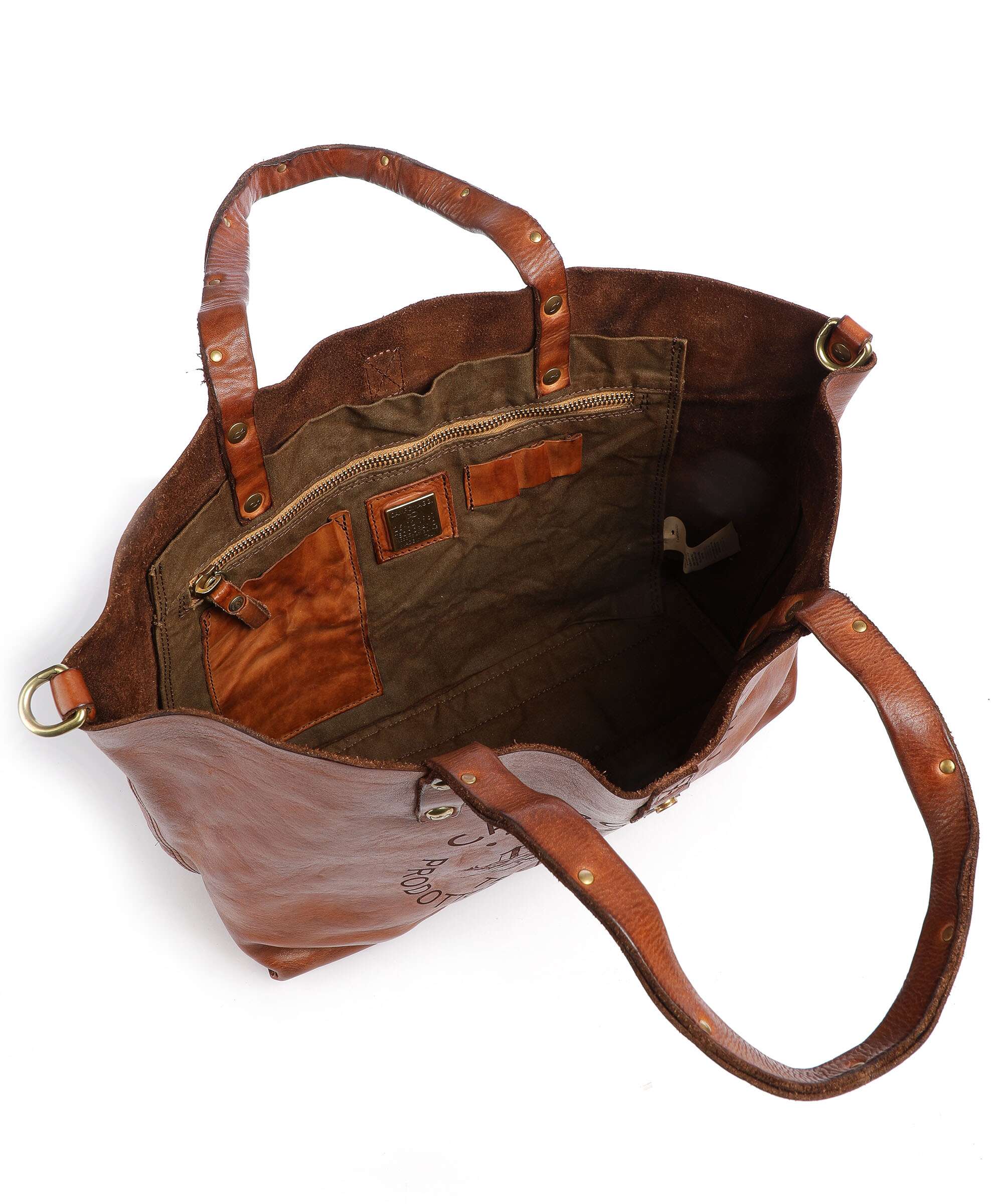 Campomaggi Boodschappentas cognac - Image 5