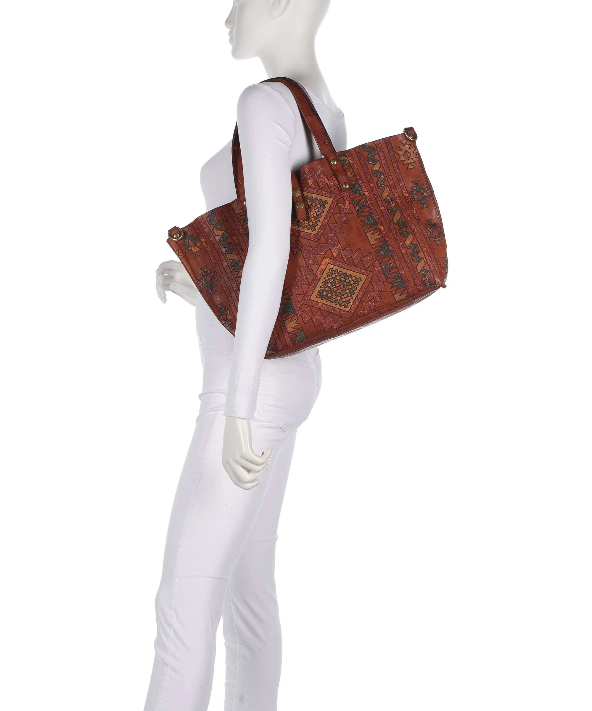 Campomaggi Boodschappentas cognac - Image 3