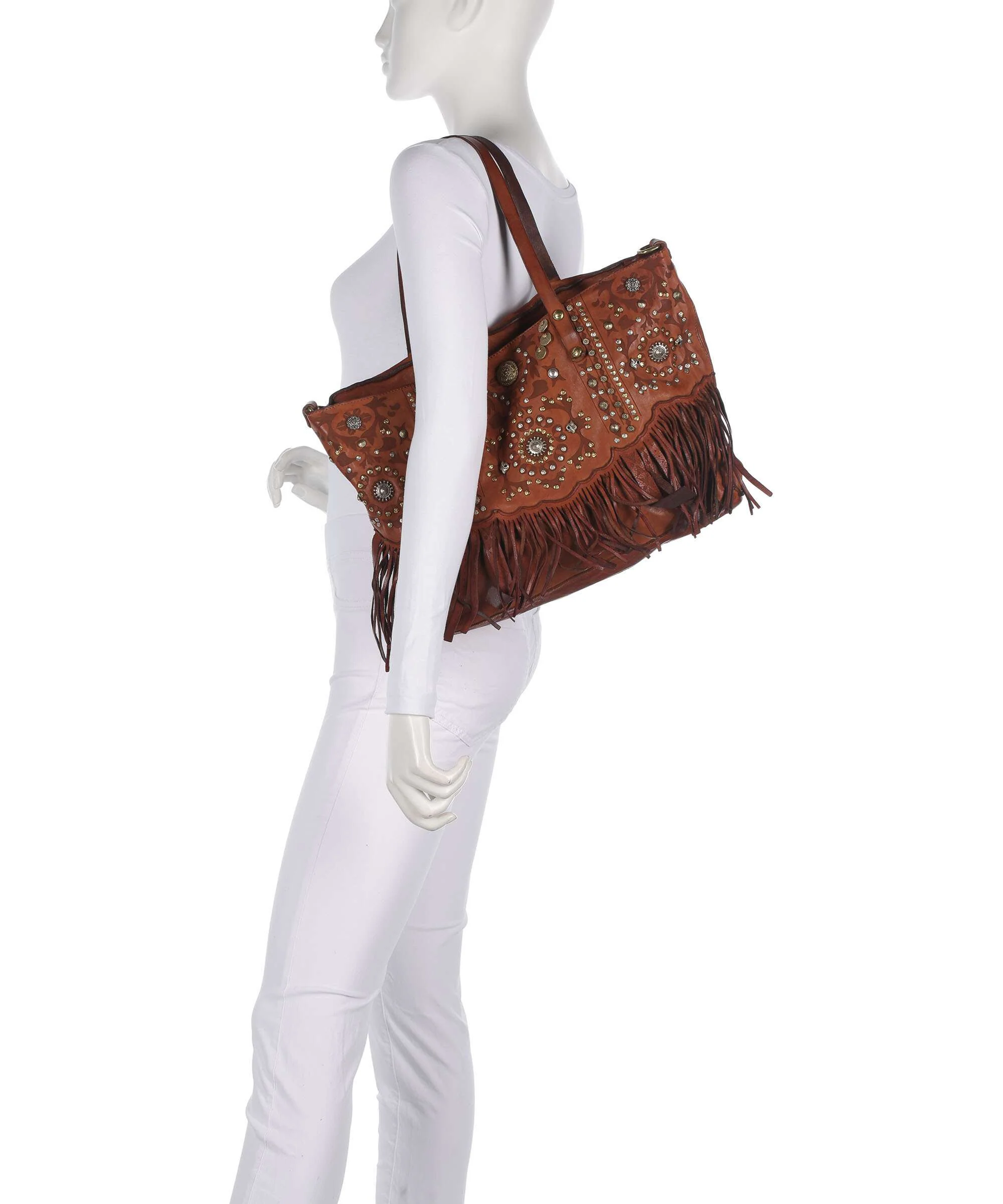 Campomaggi Boodschappentas cognac - Image 3