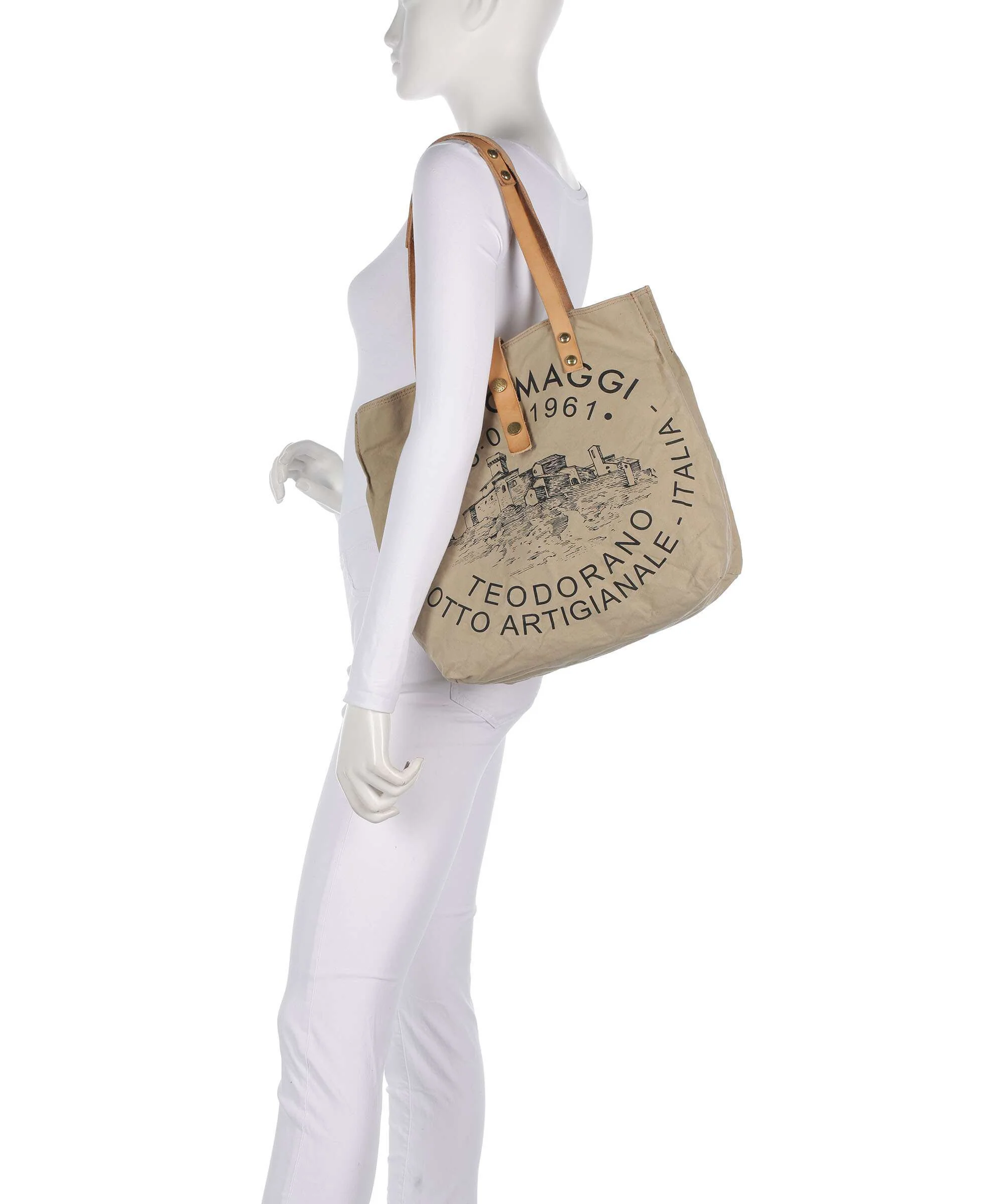 Campomaggi Boodschappentas beige - Image 3