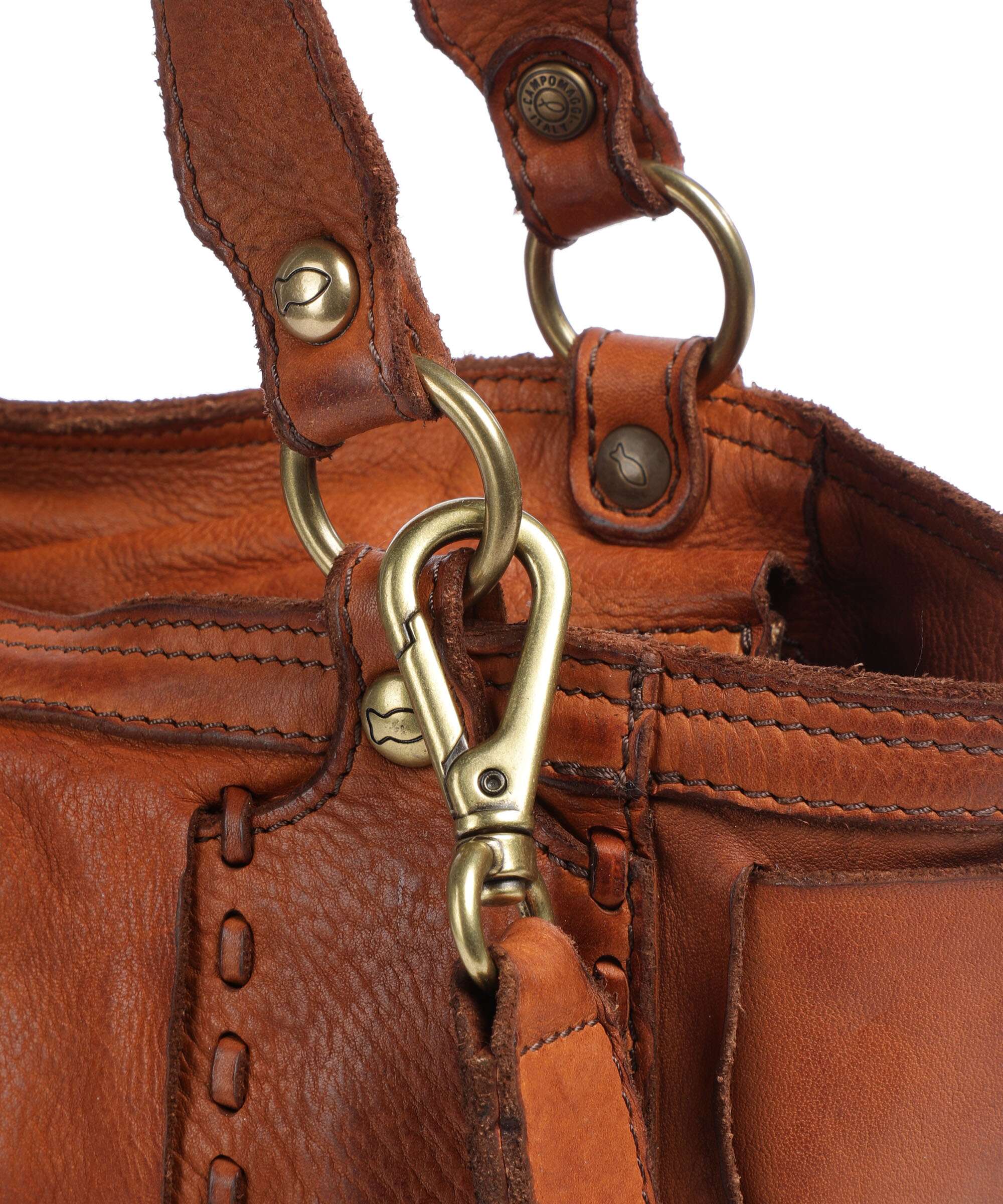 Campomaggi Boodschappentas cognac - Image 4