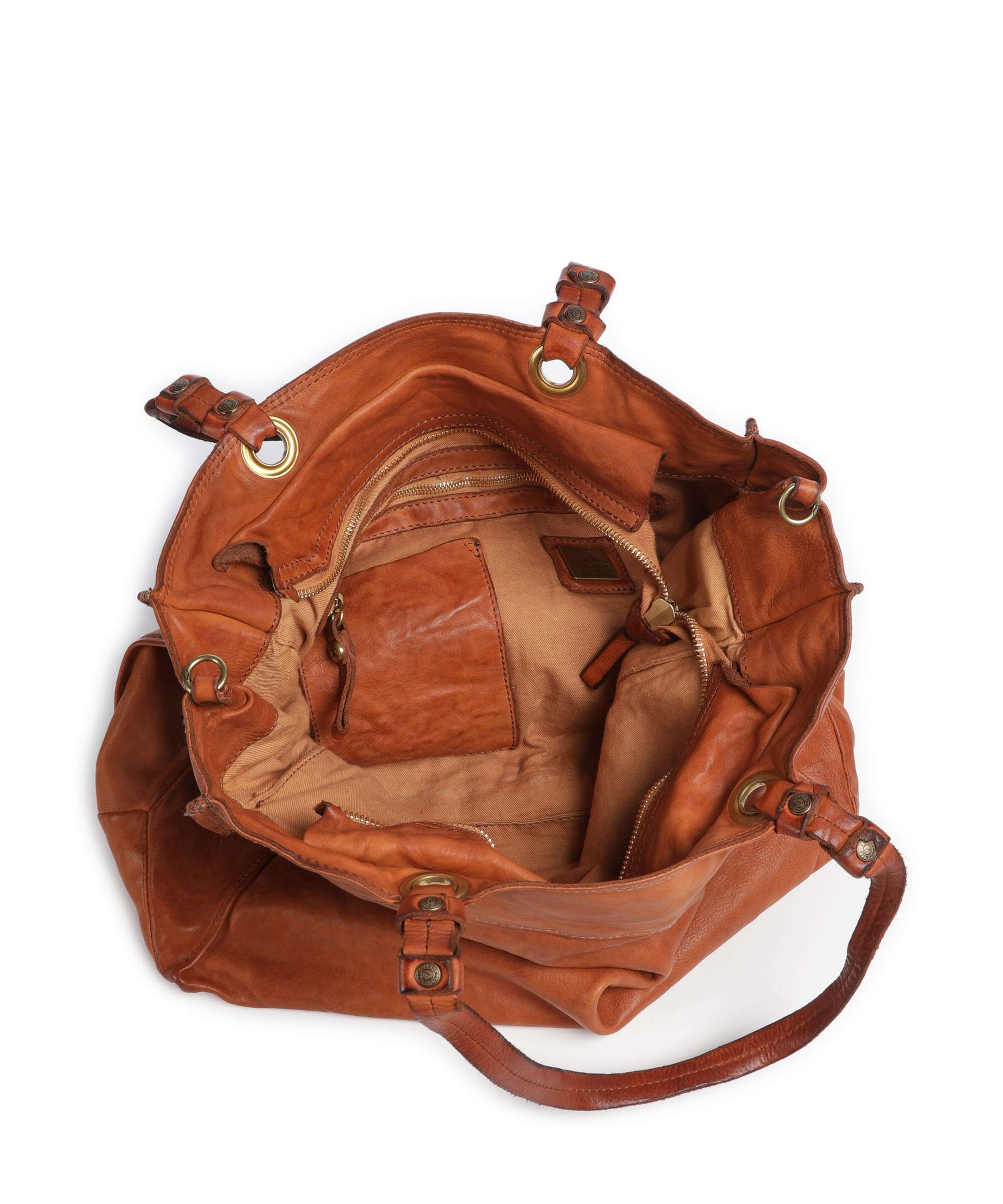 Campomaggi Boodschappentas cognac - Image 6