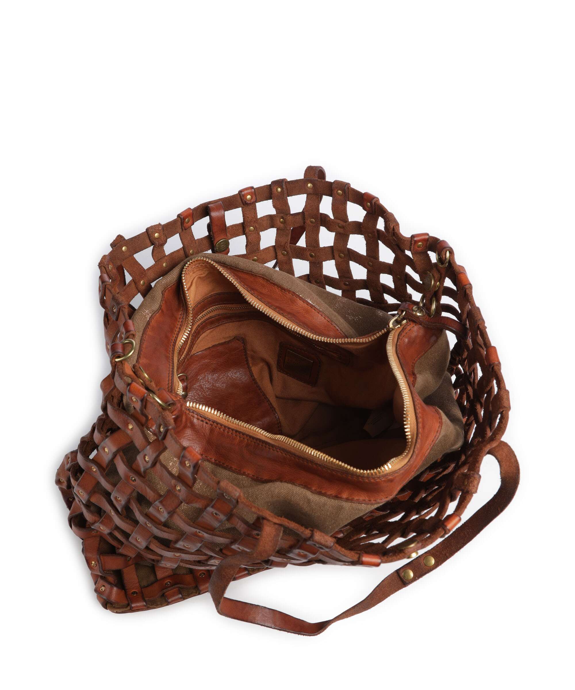 Campomaggi Boodschappentas cognac/bronze - Image 6
